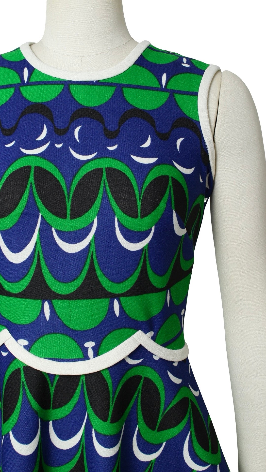 NEW | 1970s Op Art Skater Dress | medium