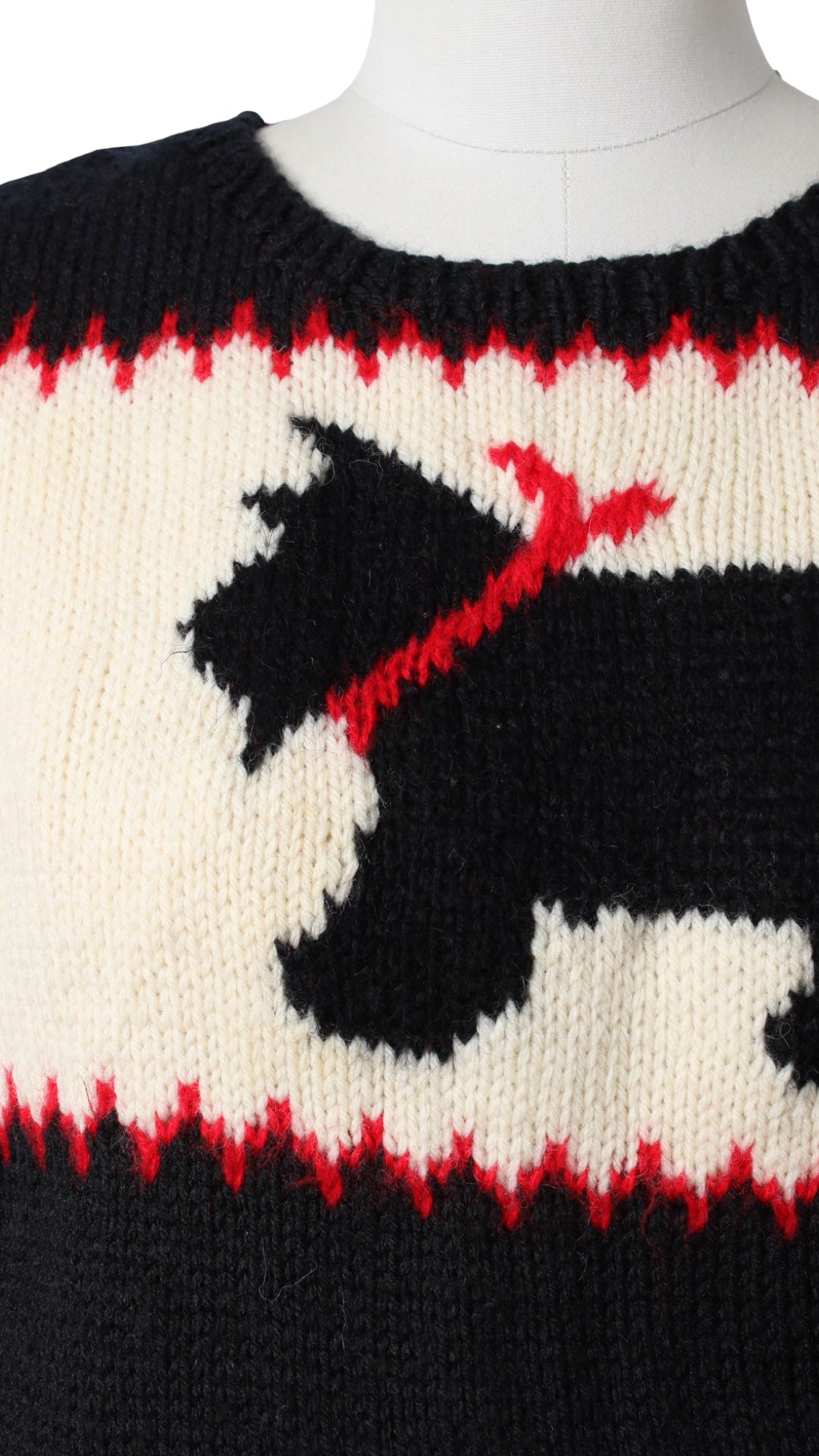 Vintage Scottish Terrier Knit Sweater Vest | small/medium/large