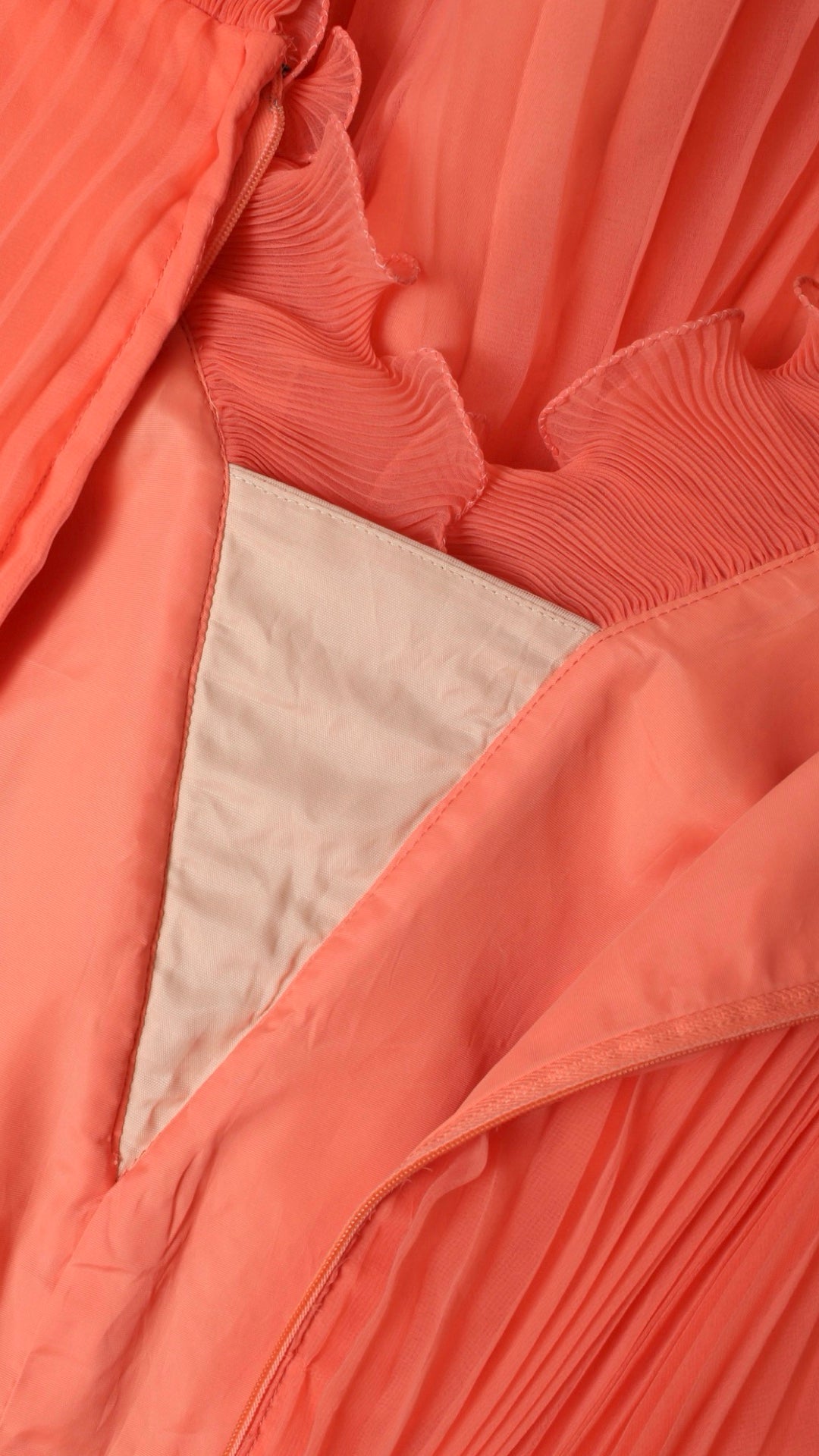 NEW | 1960s Ruffly Pleated Chiffon Party Dress | small/medium