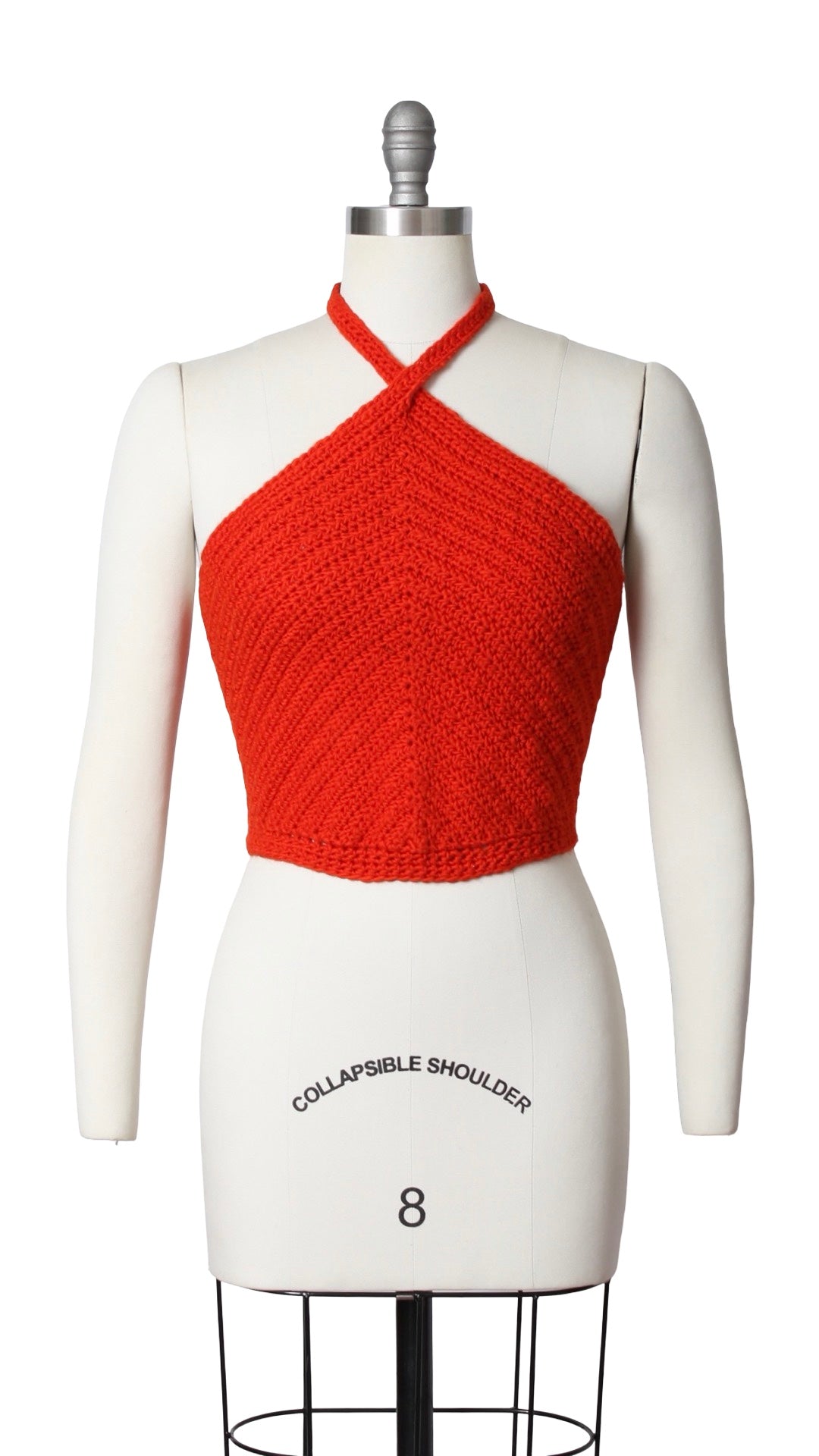 1970s Crocheted Halter Top | small/medium/large