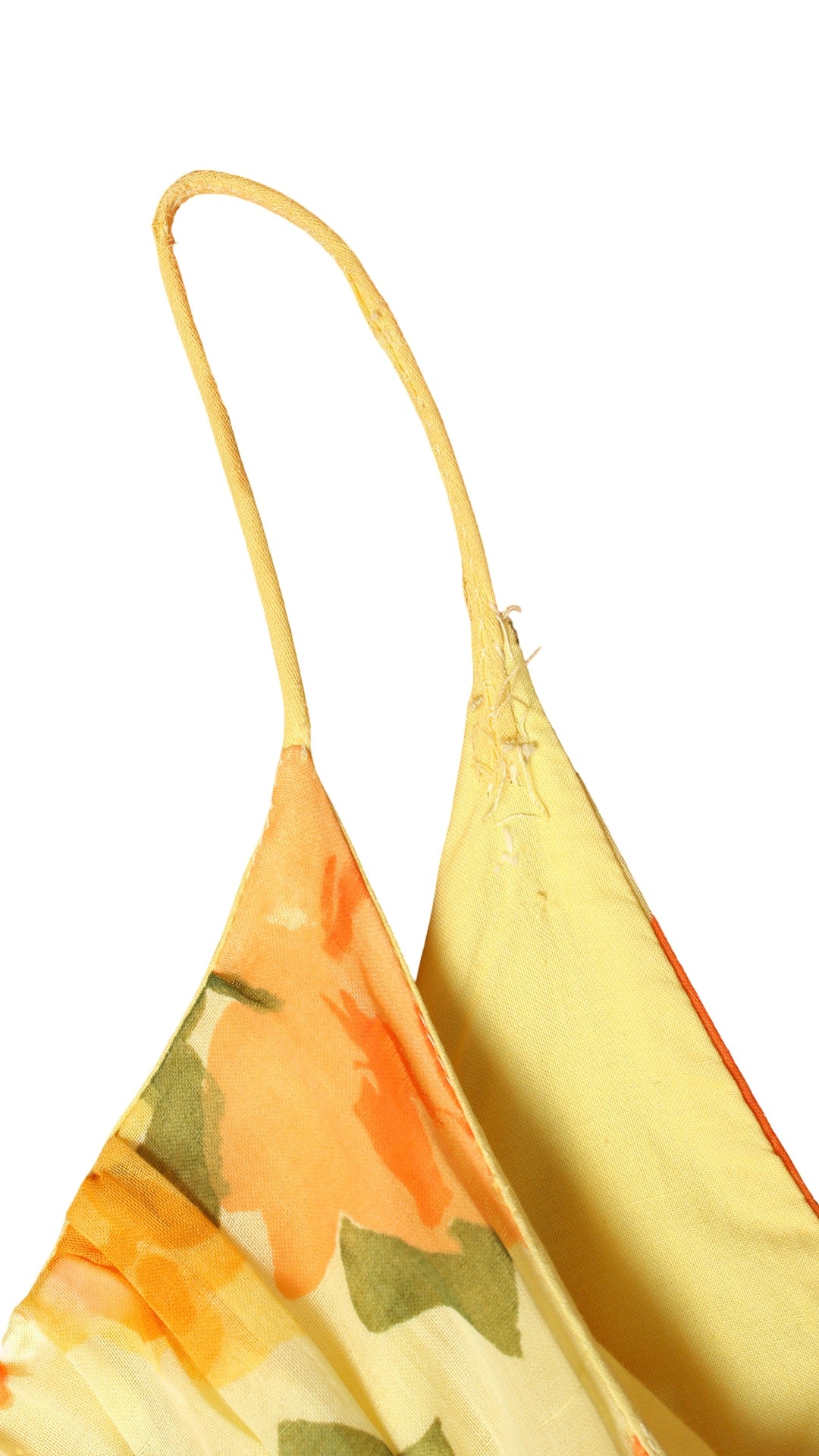 1950s Orange & Yellow Roses Cotton Sundress | small