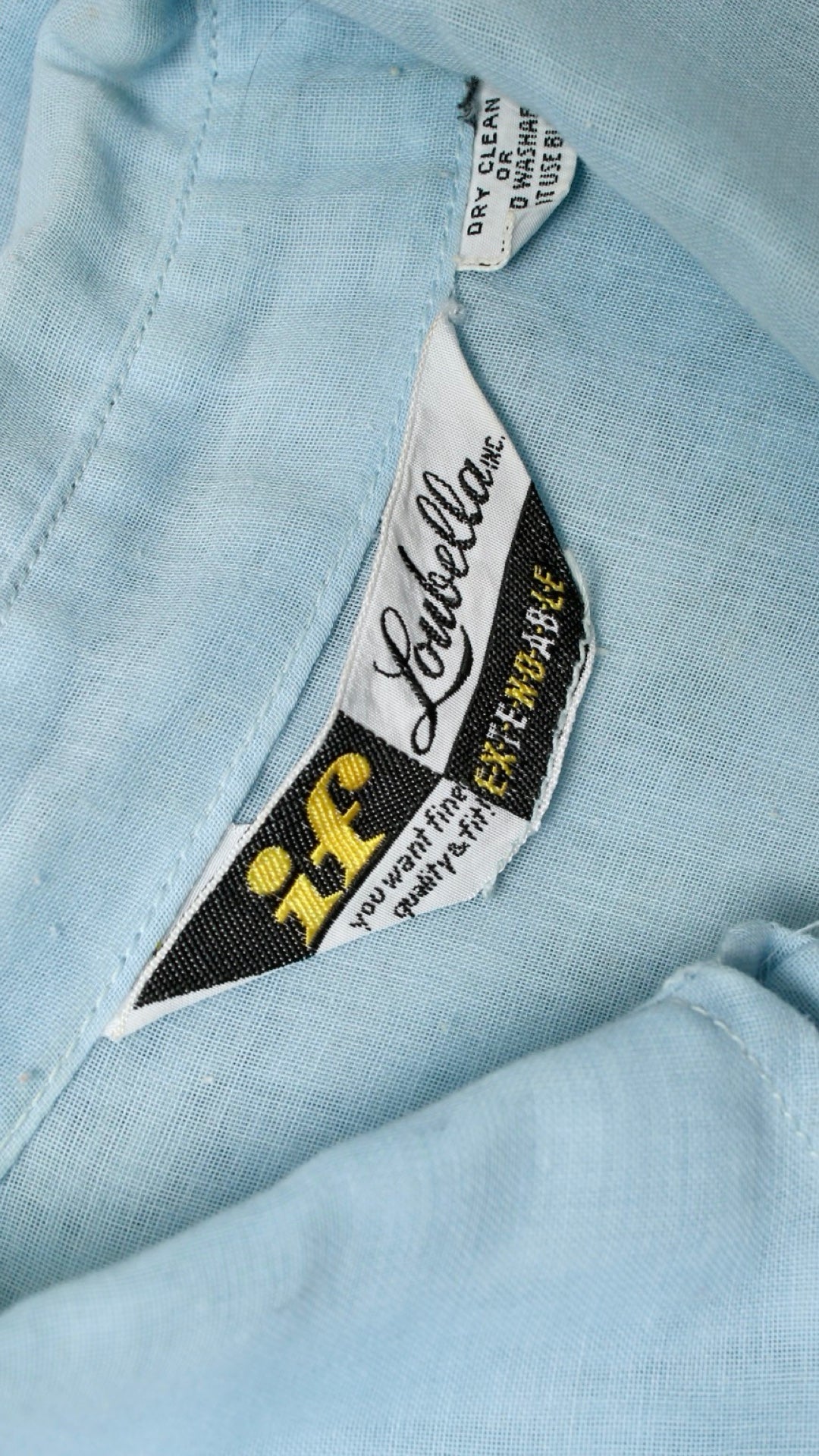 NEW | 1970s Light Blue Crop Top | x-small/small