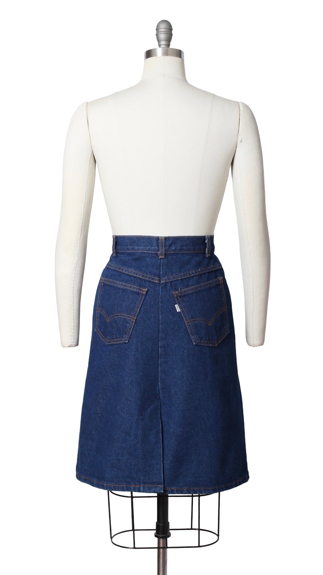 1970s 1980s LEVI'S Denim Skirt | small