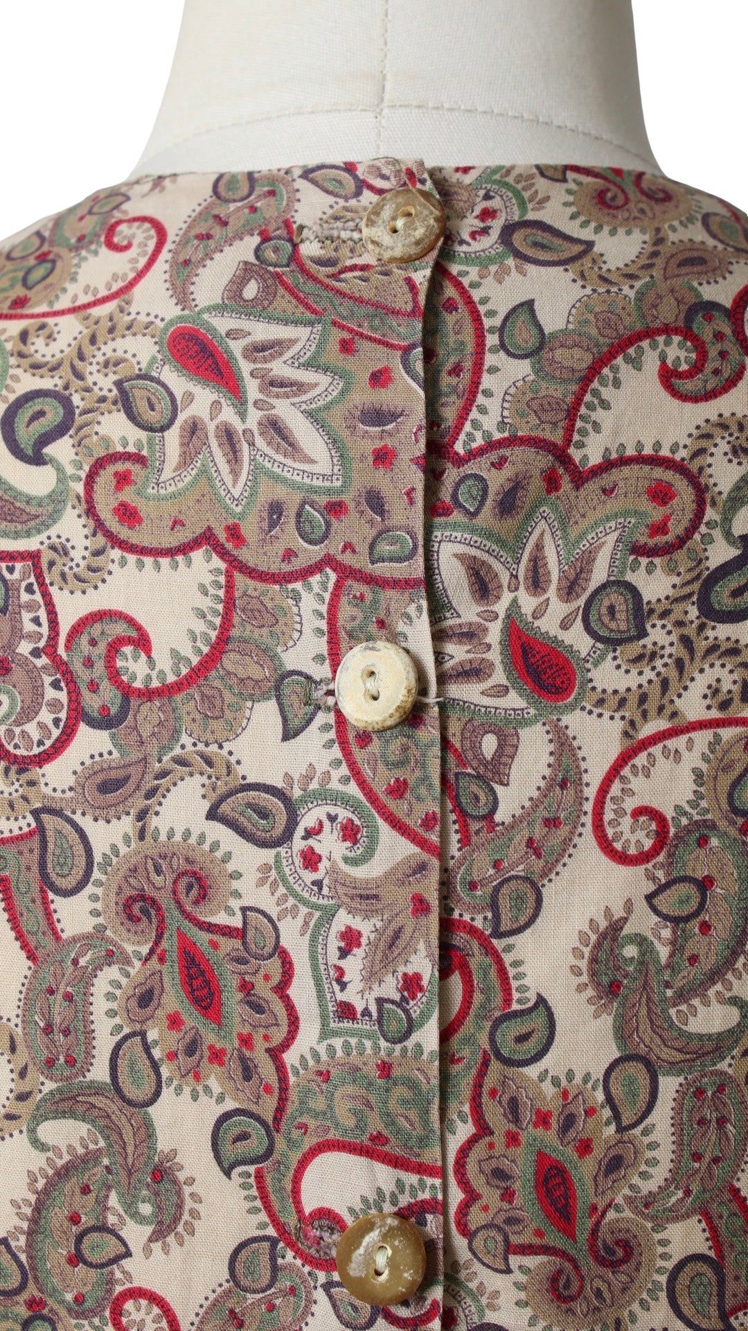 1960s Paisley Crop Top | small/medium