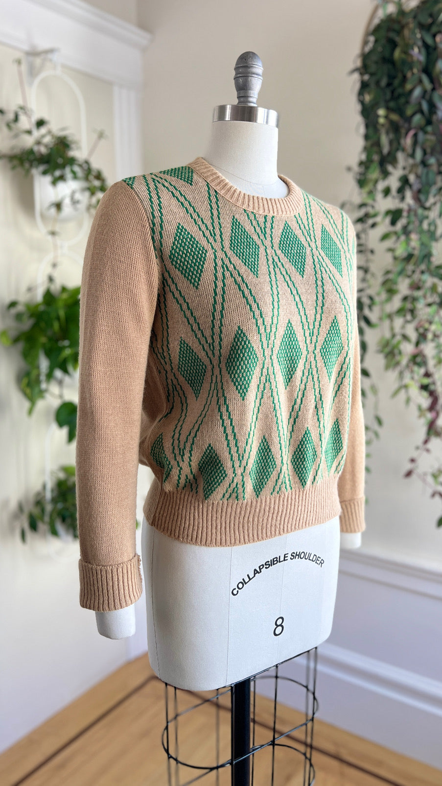 1970s Argyle Sweater | medium/large