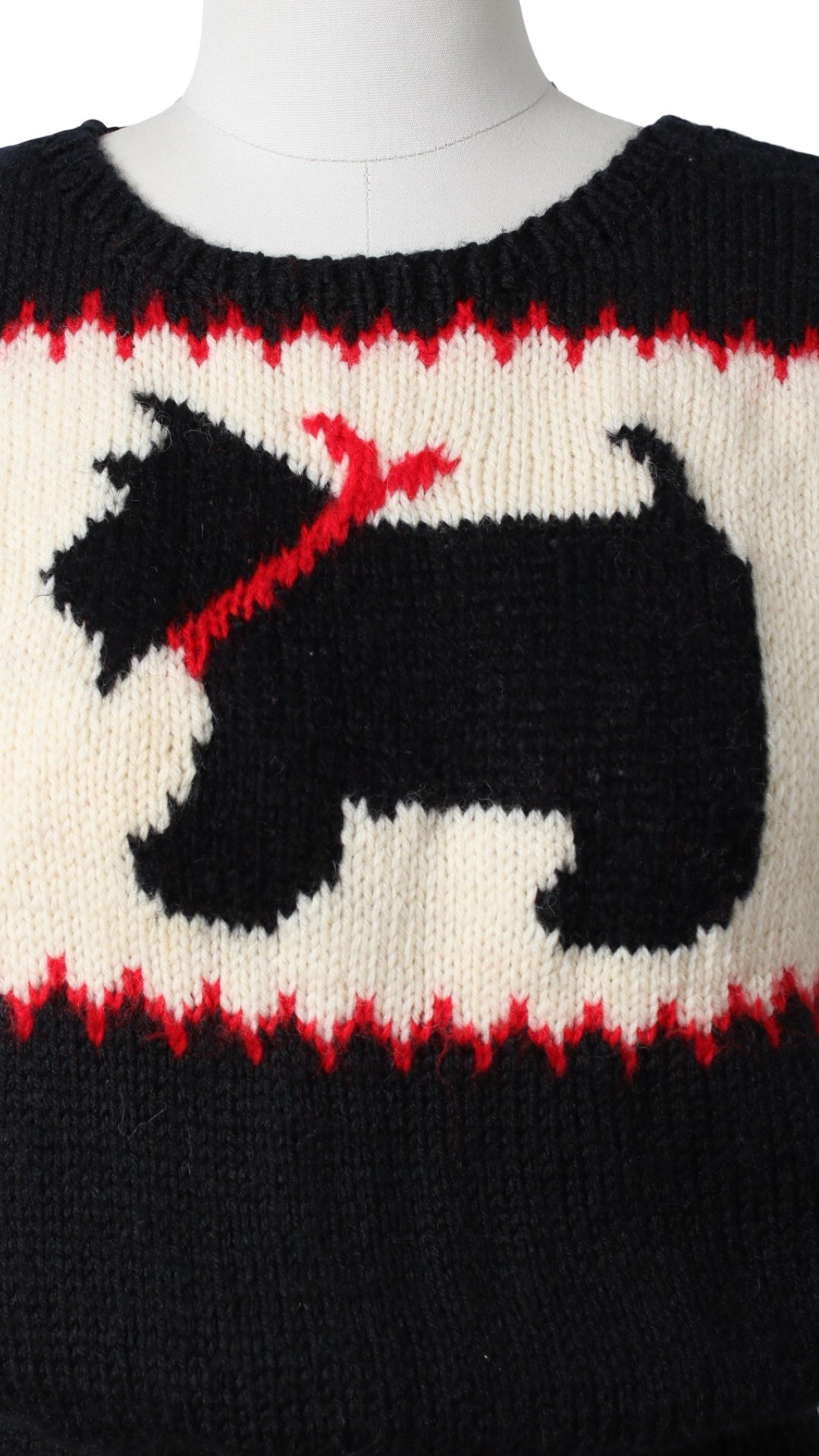 Vintage Scottish Terrier Knit Sweater Vest | small/medium/large