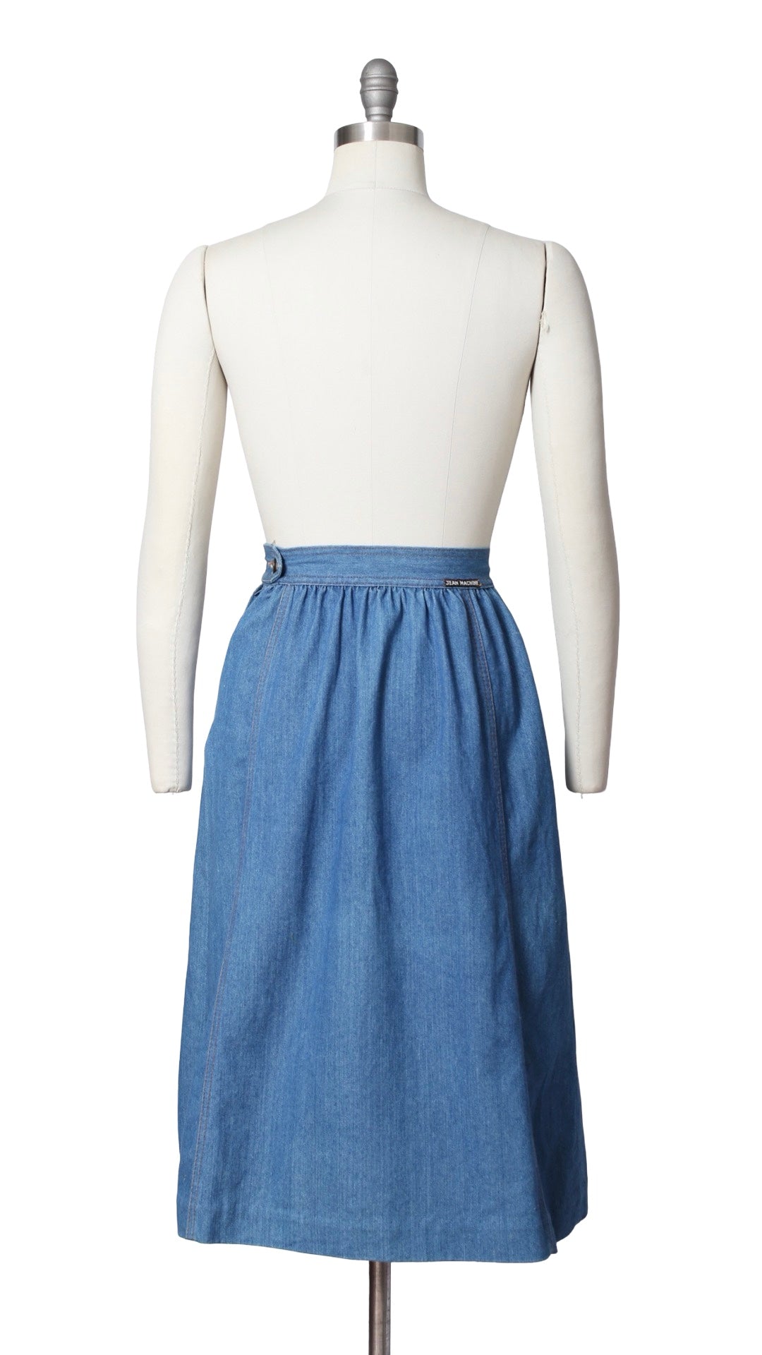 1970s Denim A-Line Skirt | x-small/small