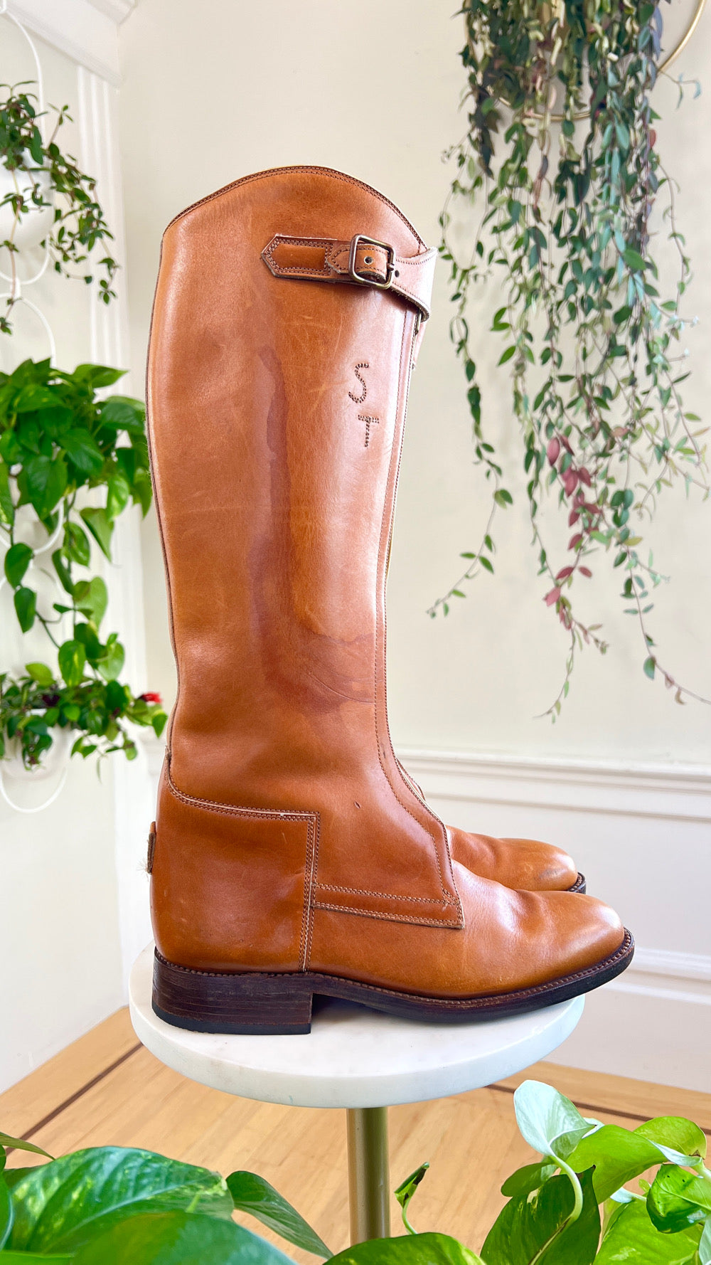 1970s Brown Leather Campus Boots | size US 7