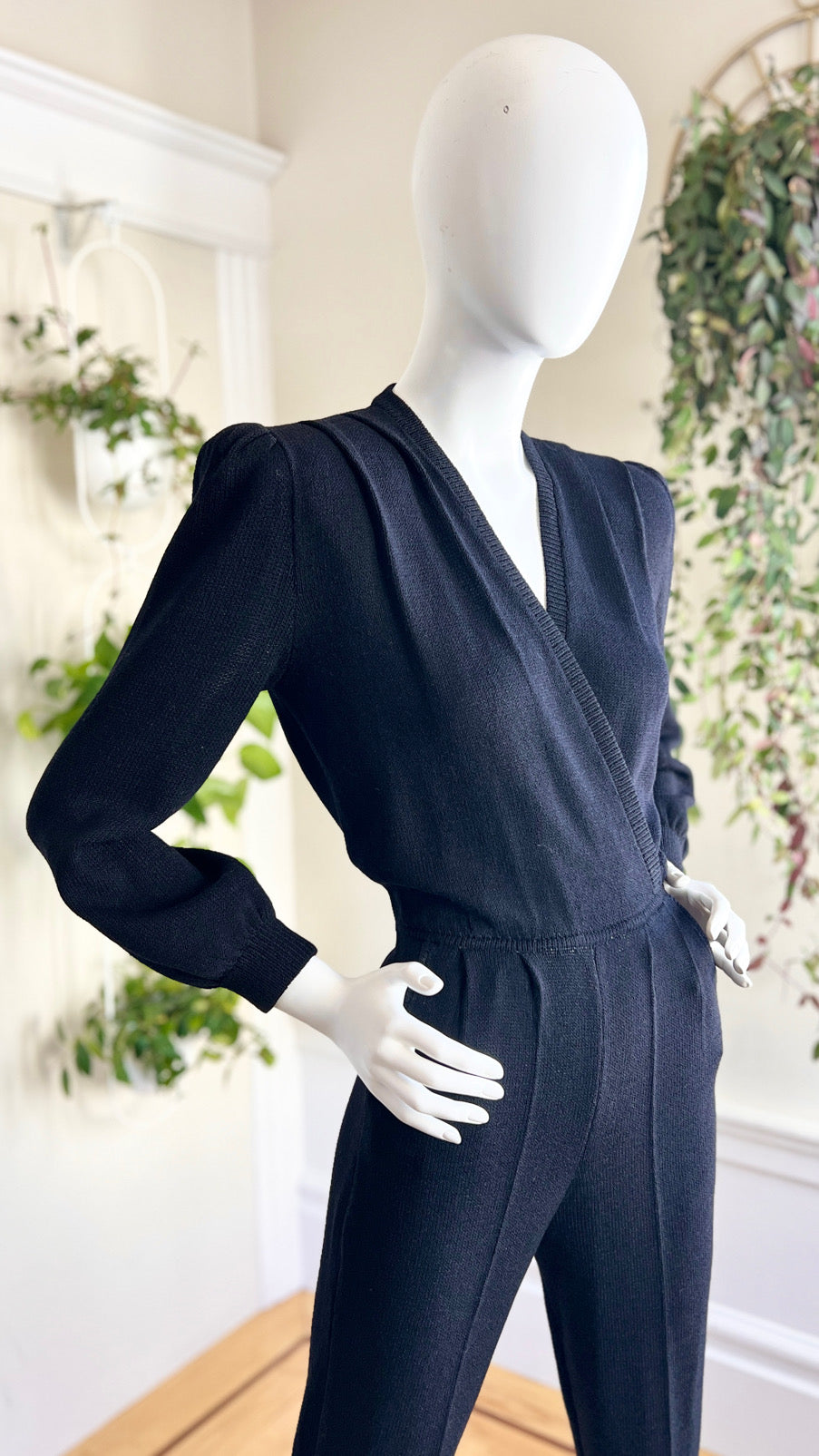 1980s ST. JOHN Wool Jumpsuit | x-small/small