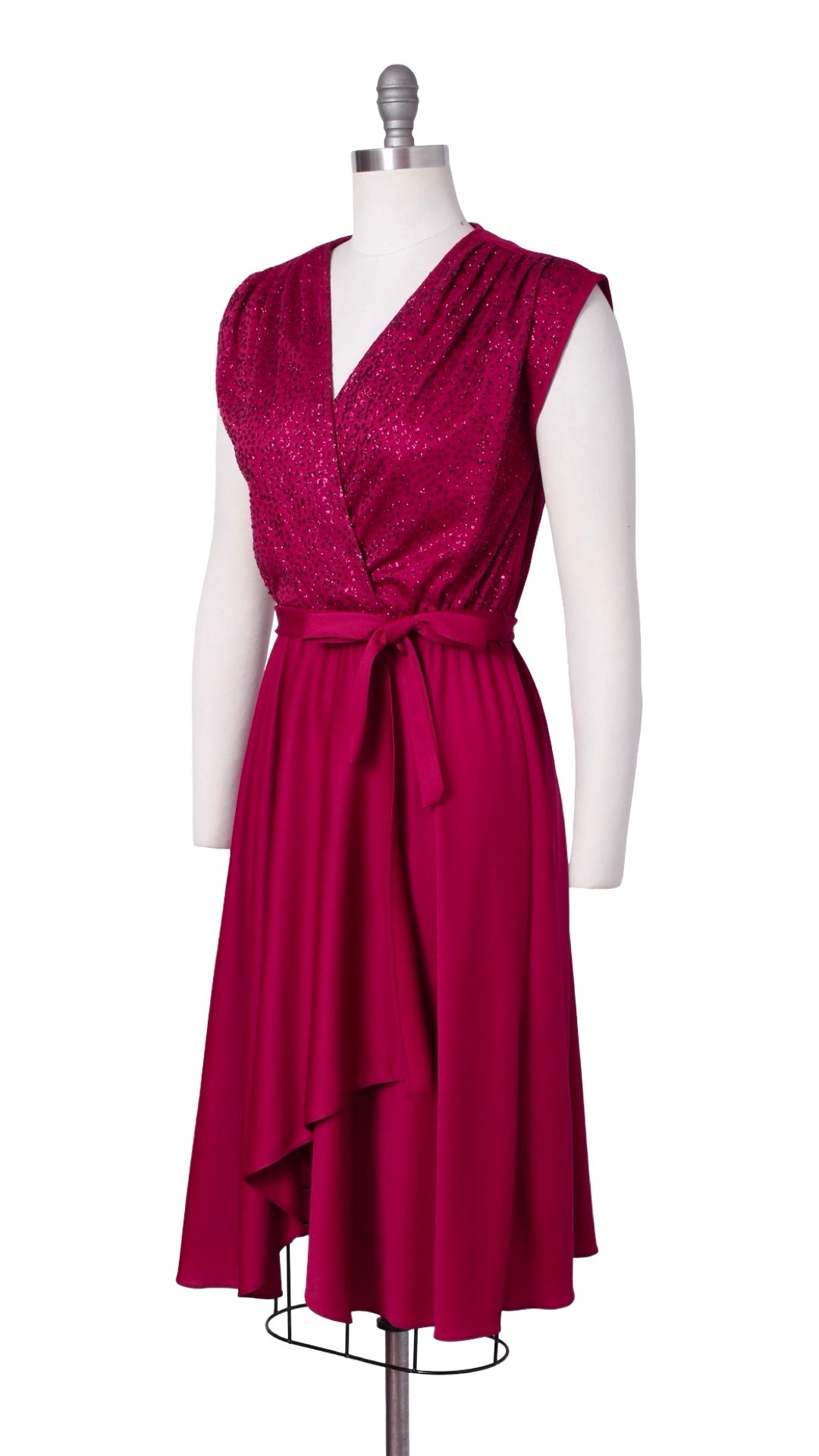 1970s Glitter Jersey Disco Dress | x-small/small