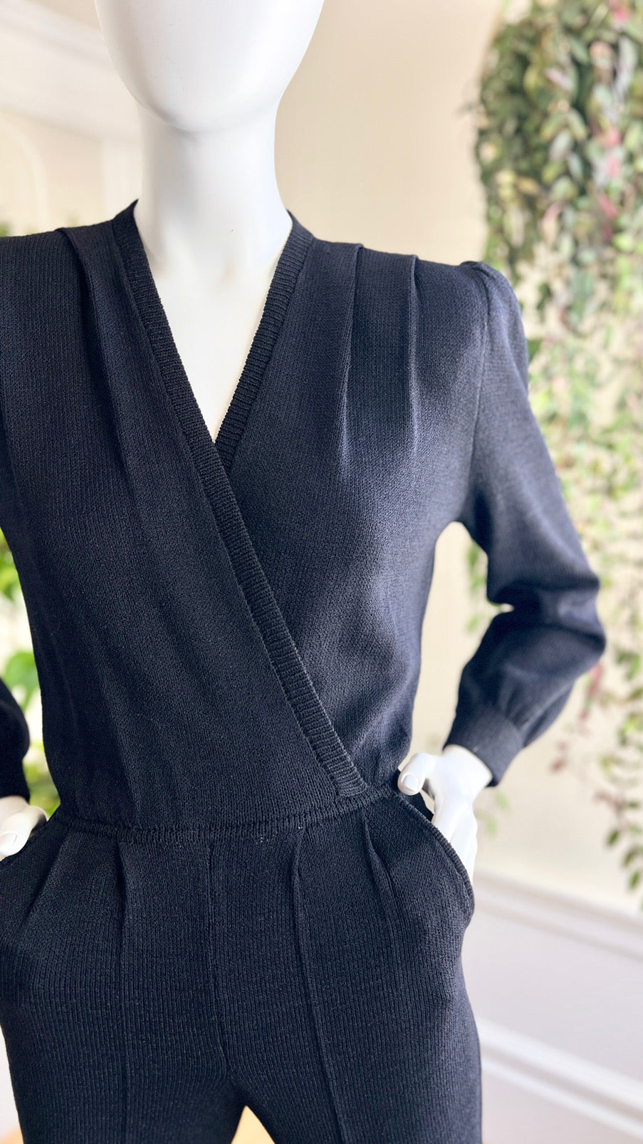 1980s ST. JOHN Wool Jumpsuit | x-small/small