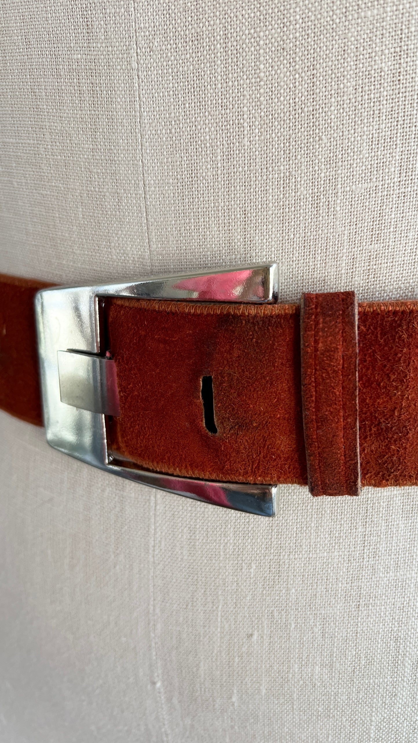 1970s Two-Tone Suede Belt | medium/large