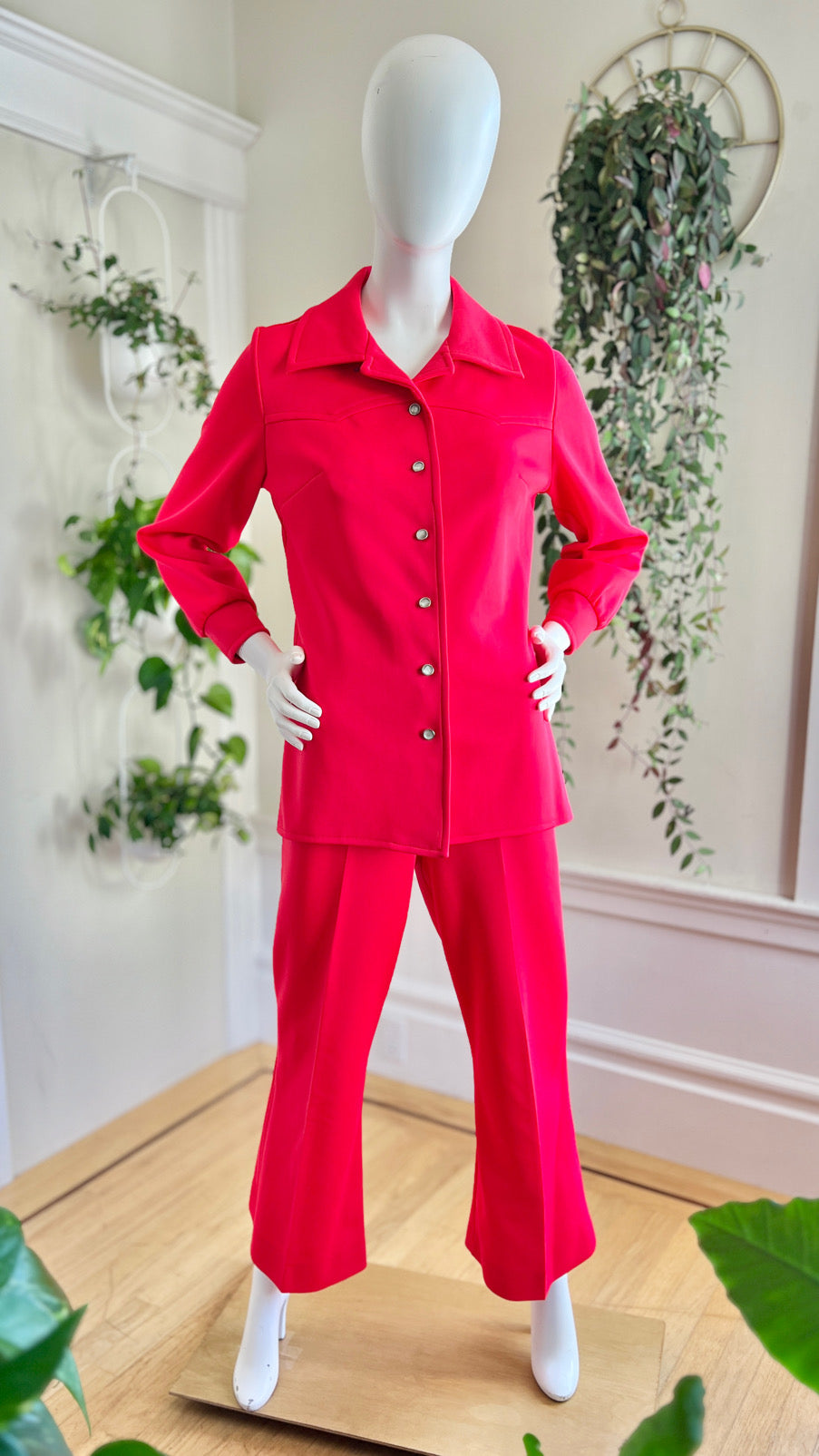 Hot pink pant suits best sale