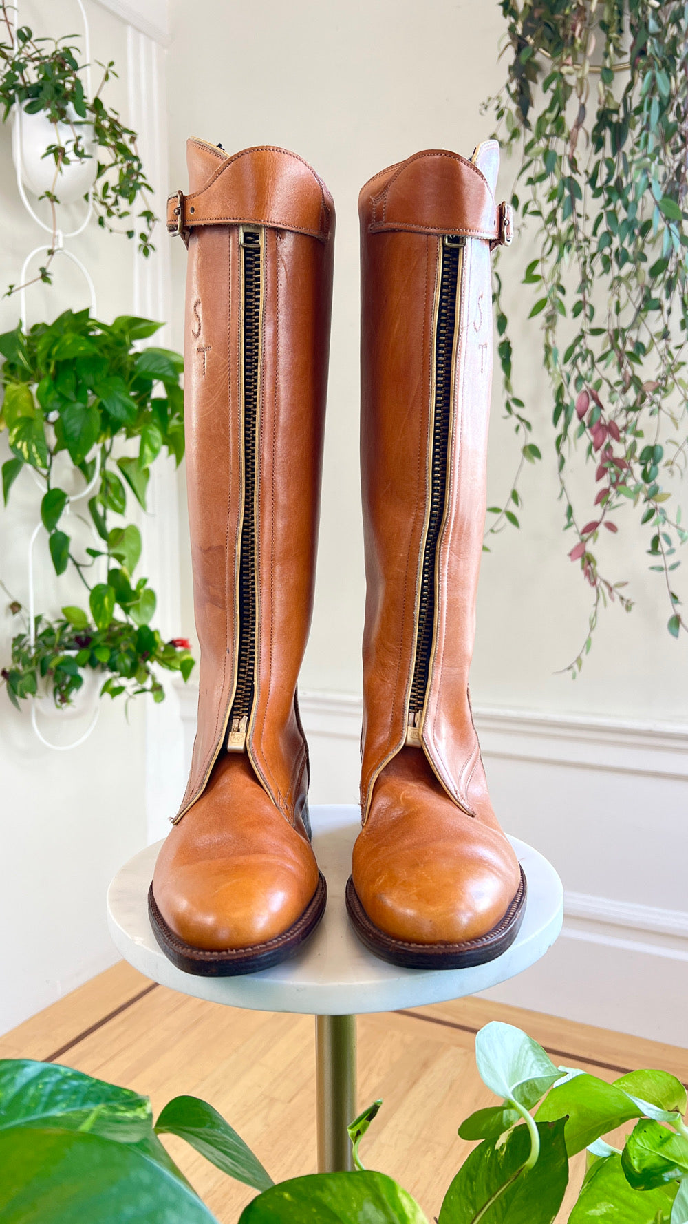 1970s Brown Leather Campus Boots | size US 7