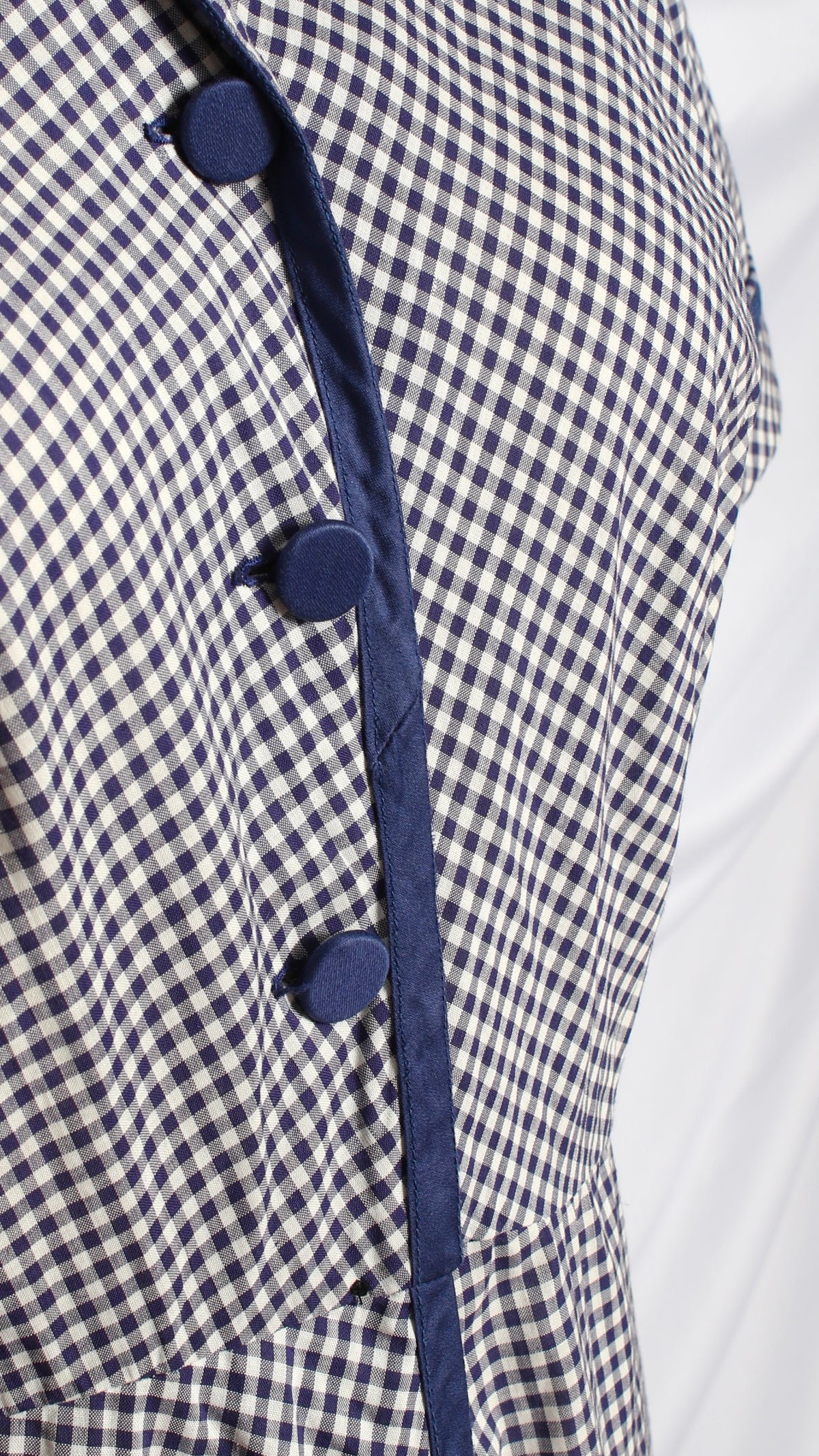 NEW | 1950s Gingham Shirtwaist Midi Dress | large/x-large