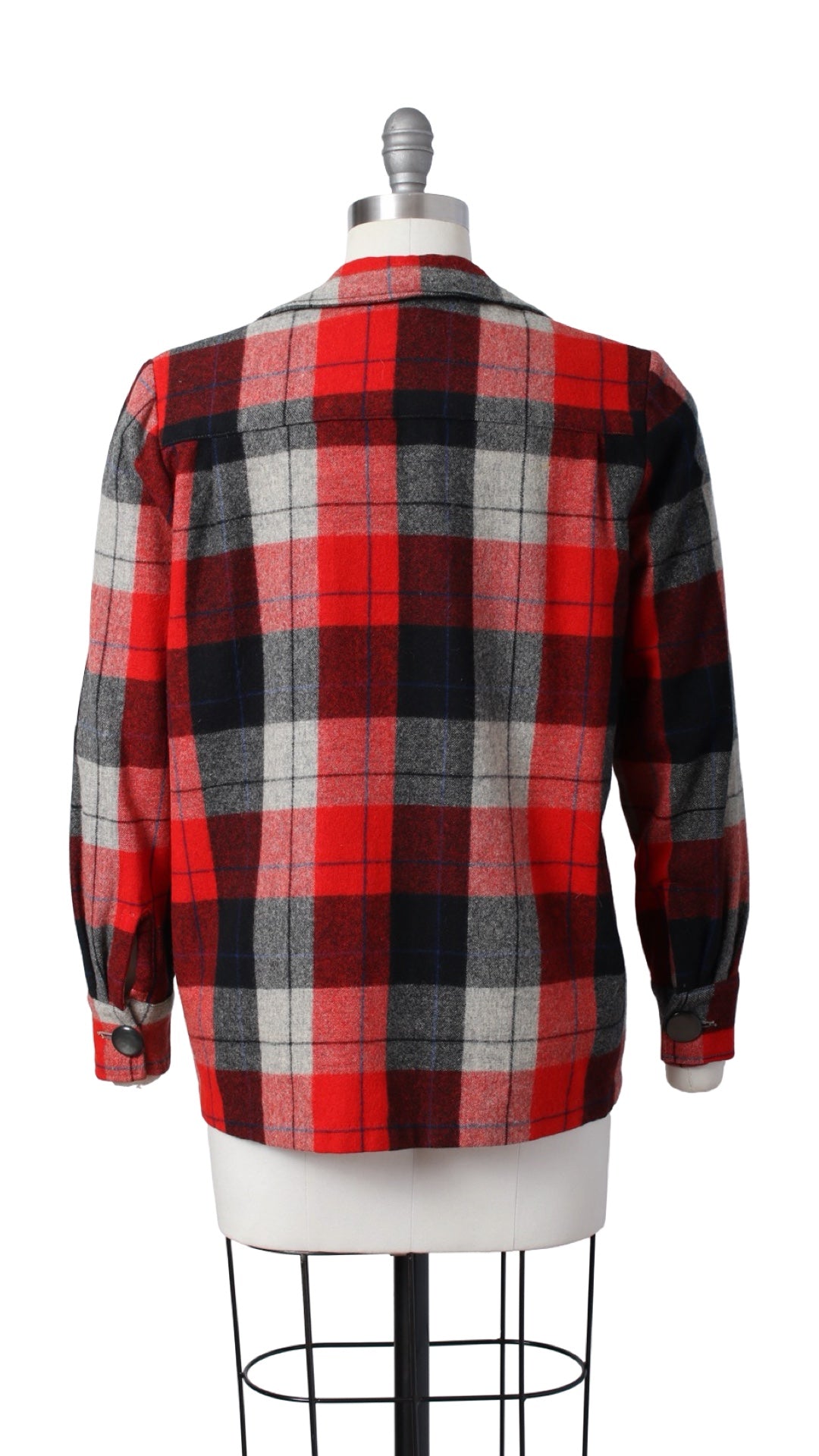 1940s 1950s Pendleton-49er-Style Plaid Wool Jacket | medium/large