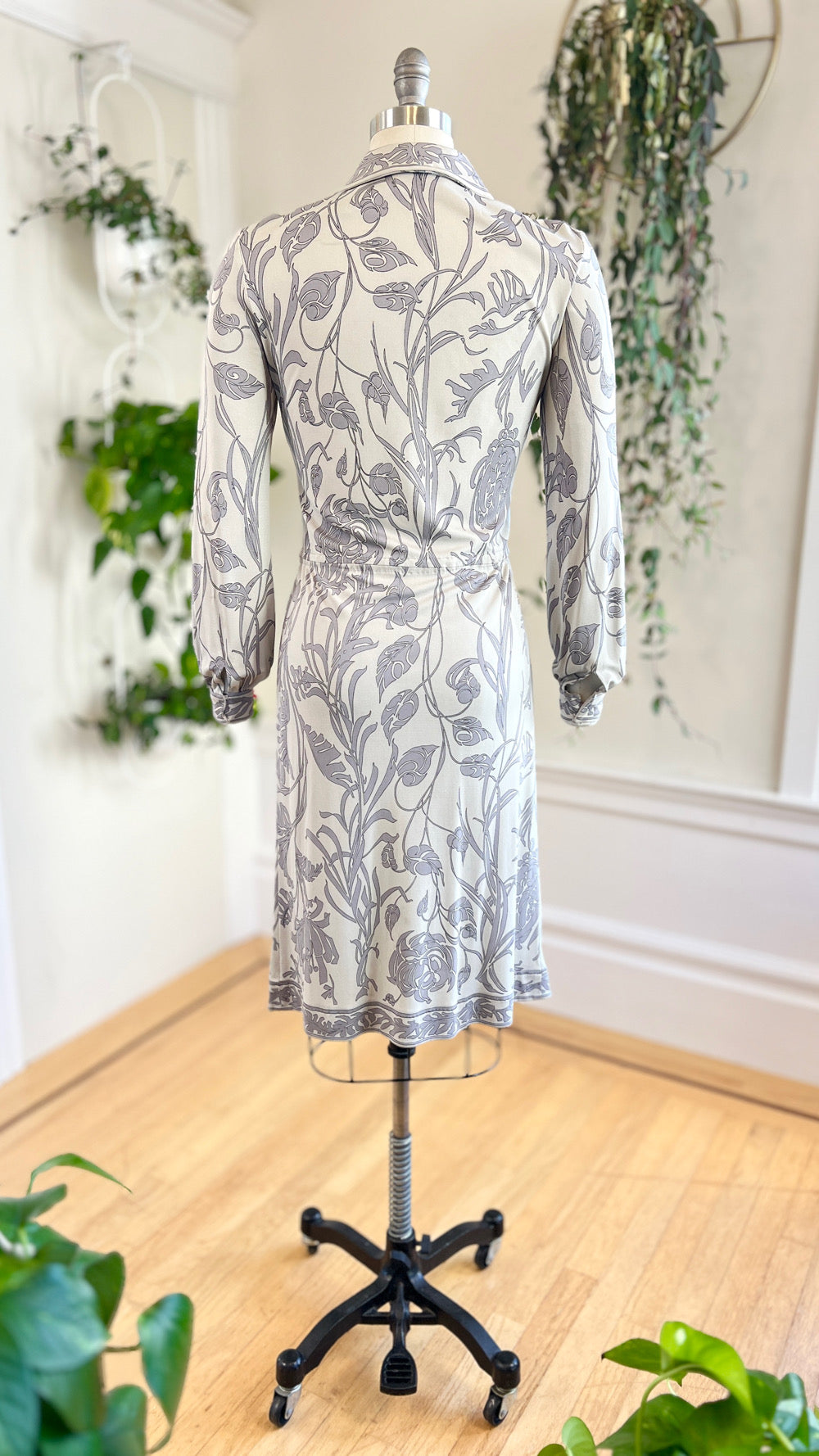 1960s EMILIO PUCCI Floral Silk Jersey Dress | small/medium