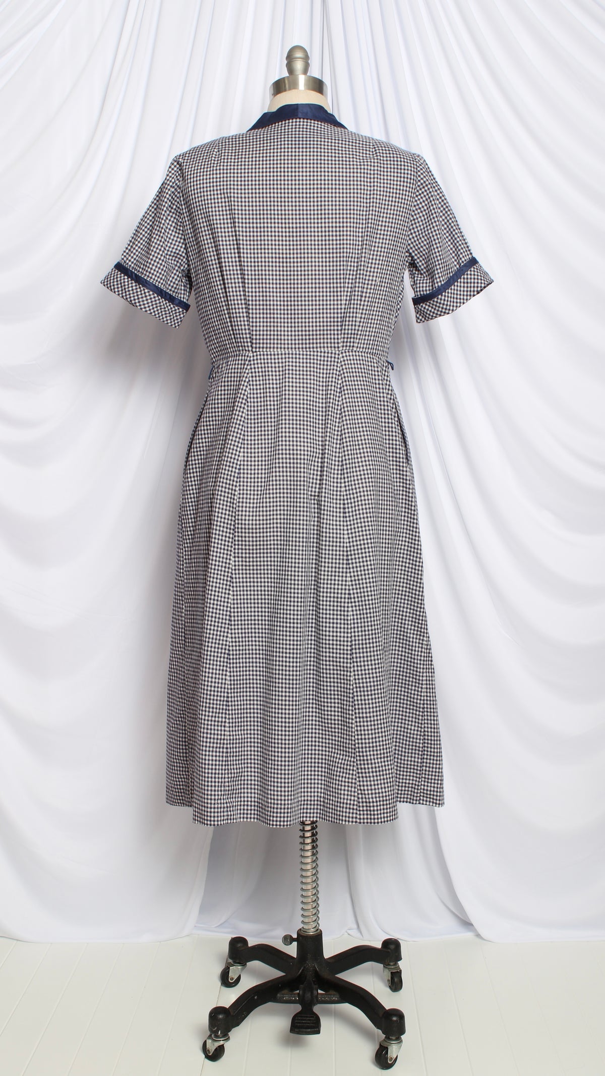 NEW | 1950s Gingham Shirtwaist Midi Dress | large/x-large