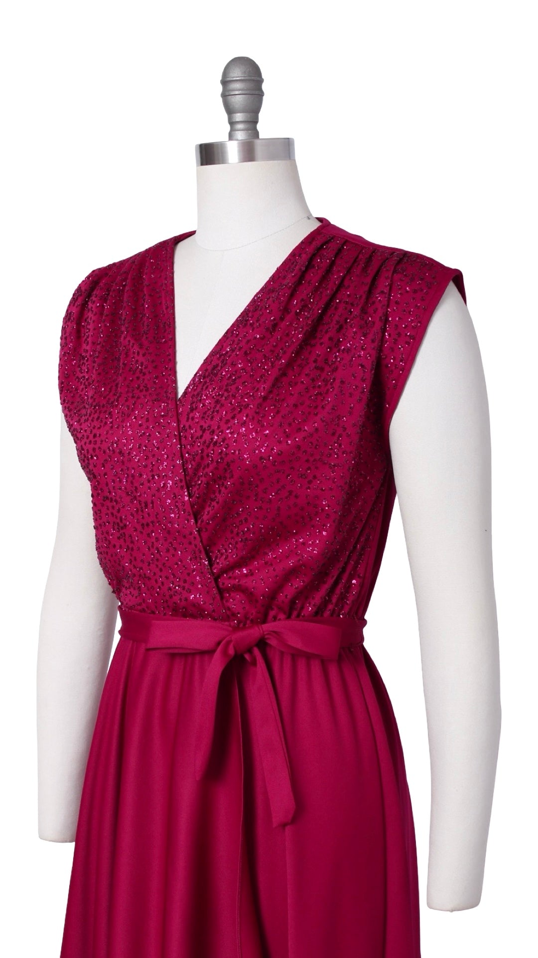 1970s Glitter Jersey Disco Dress | x-small/small