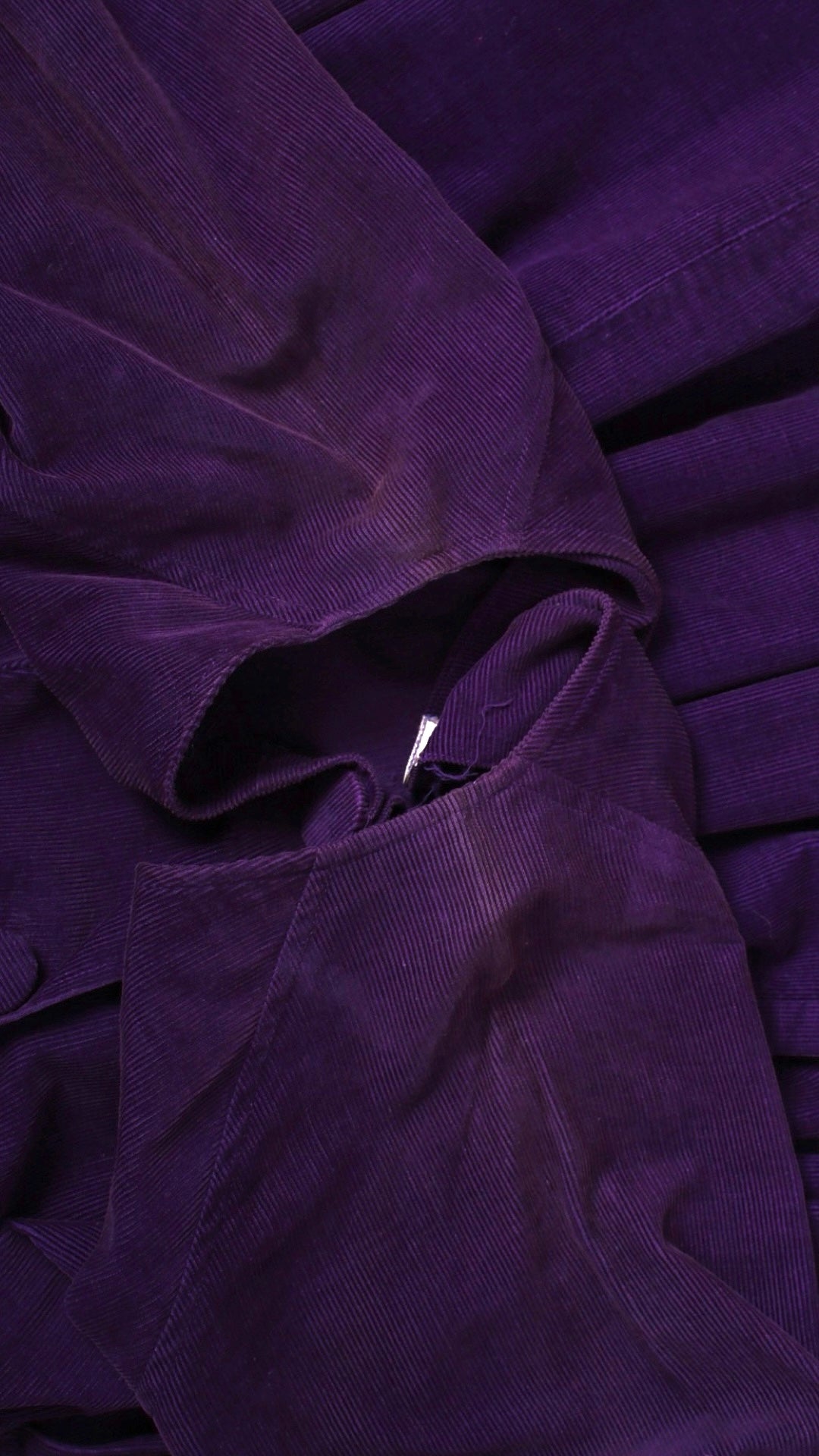 1950s Purple Corduroy Shirtwaist Dress | small/medium