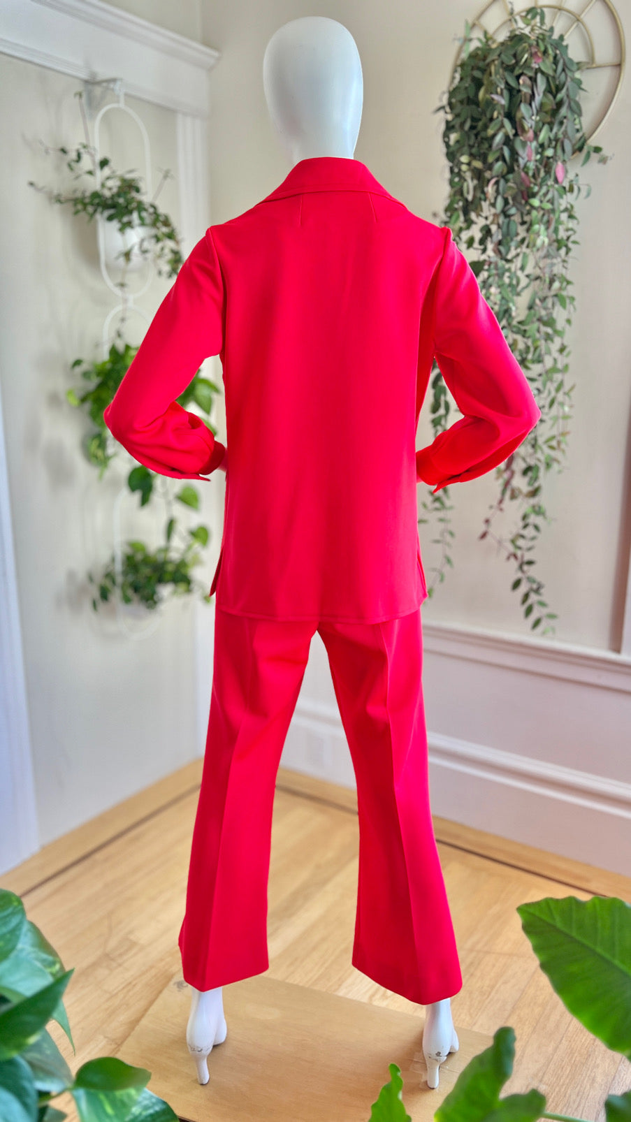 1970s Hot Pink Pant Suit | medium/large