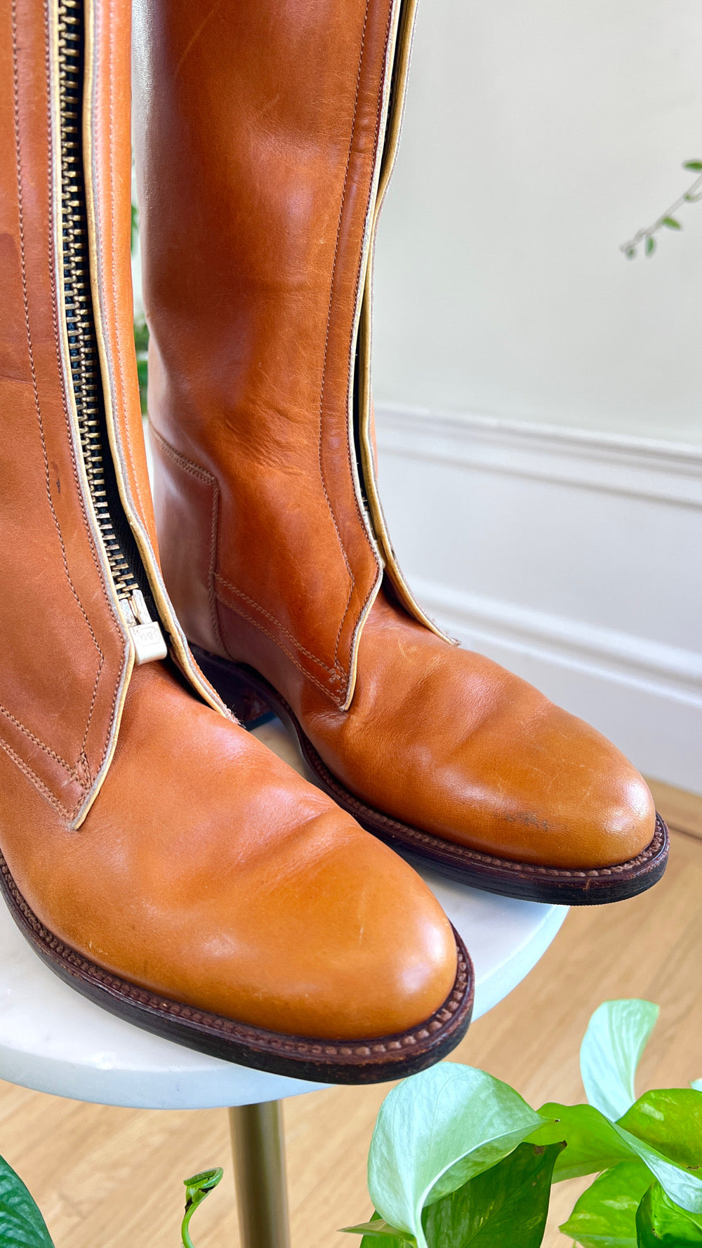 1970s Brown Leather Campus Boots | size US 7