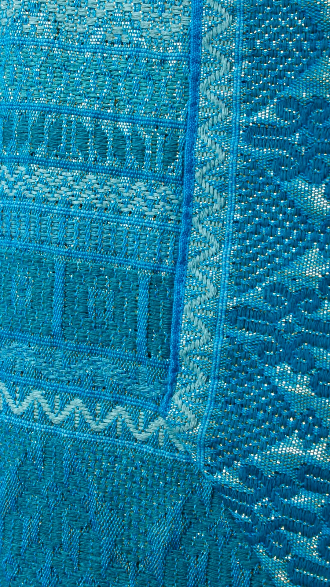 NEW | 1970s Guatemalan Hand-Woven Metallic Wrap Skirt | small