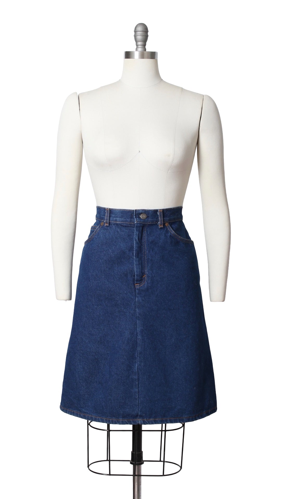 1970s 1980s LEVI'S Denim Skirt | small