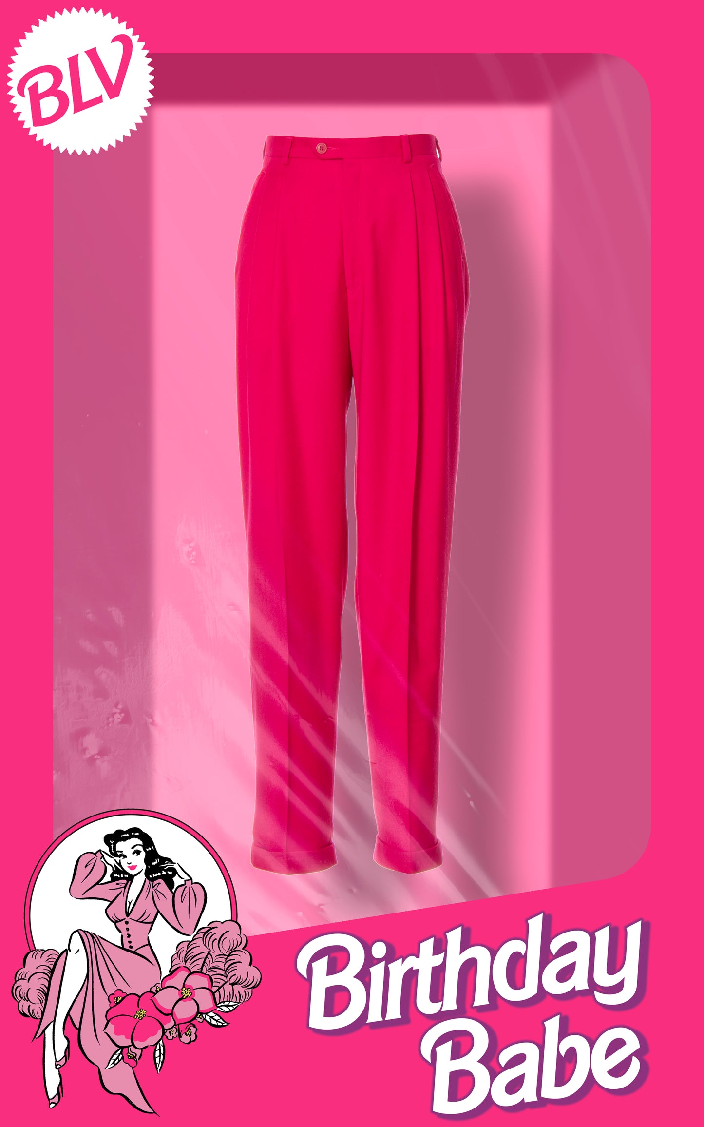 1980s Hot Pink Wool Pants | x-small/small