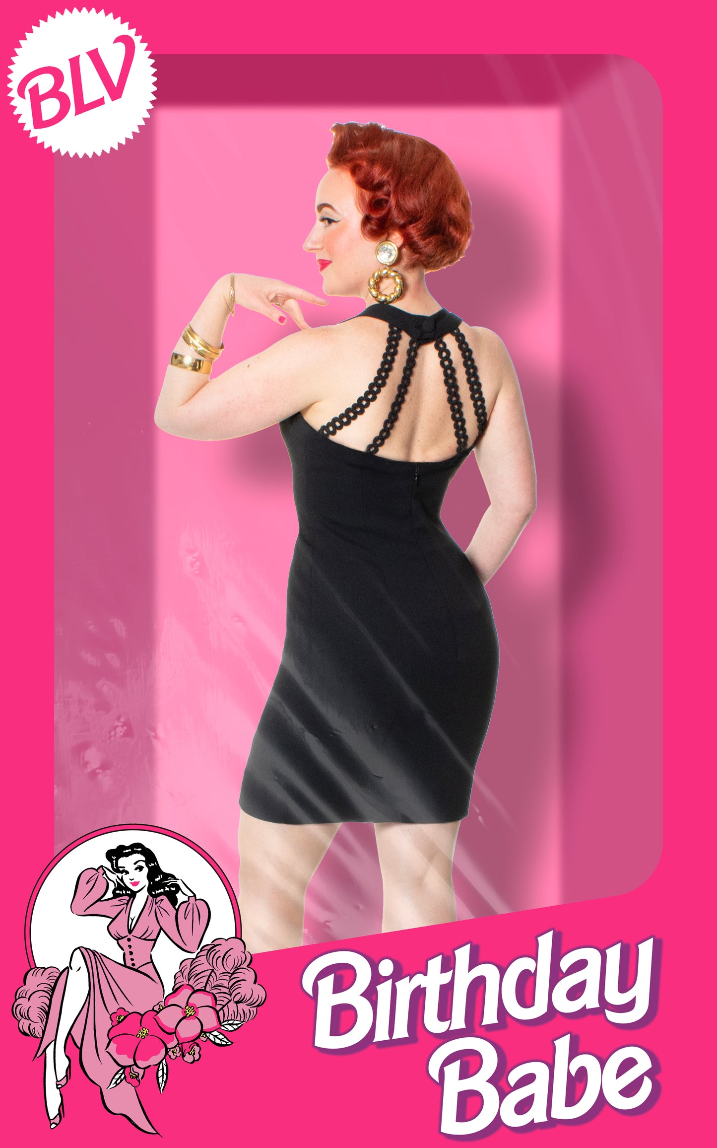 1990s NICOLE MILLER Strappy Back Wiggle Dress | small Birthday Life Vintage 1990s NICOLE MILLER Strappy Back Wiggle Dress | small Birthday Life Vintage