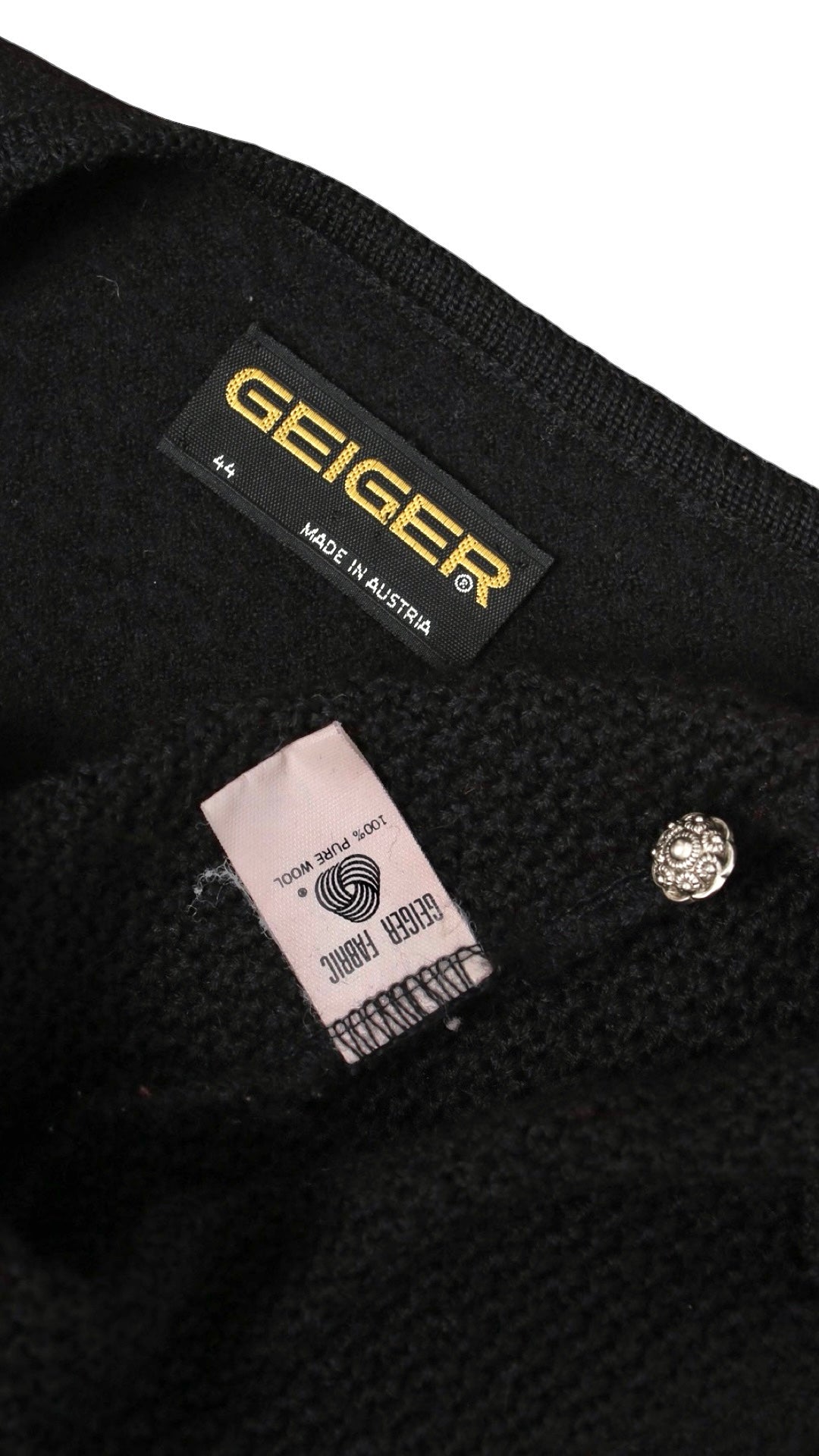 1980s does 1930s GEIGER Knit Wool Cardigan | medium/large