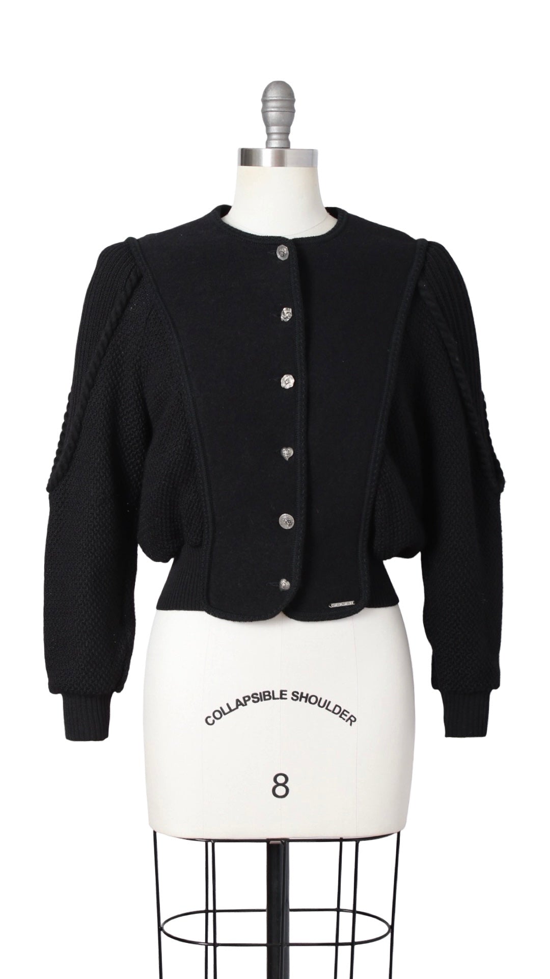 1980s does 1930s GEIGER Knit Wool Cardigan | medium/large