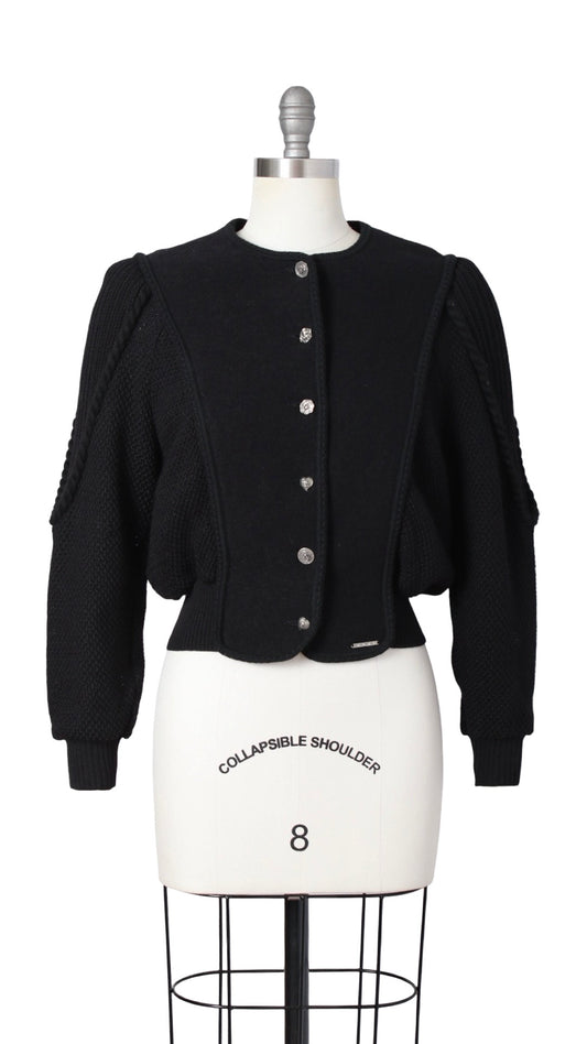 1980s does 1930s GEIGER Knit Wool Cardigan | medium/large