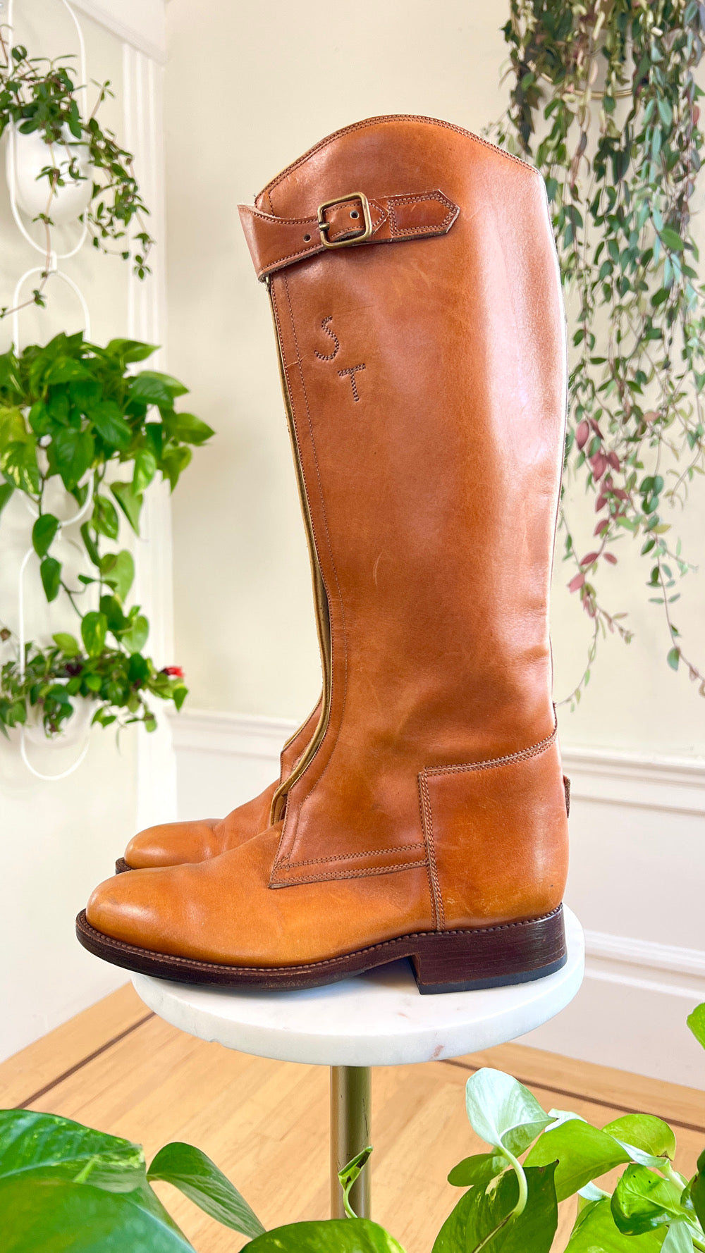 1970s Brown Leather Campus Boots | size US 7