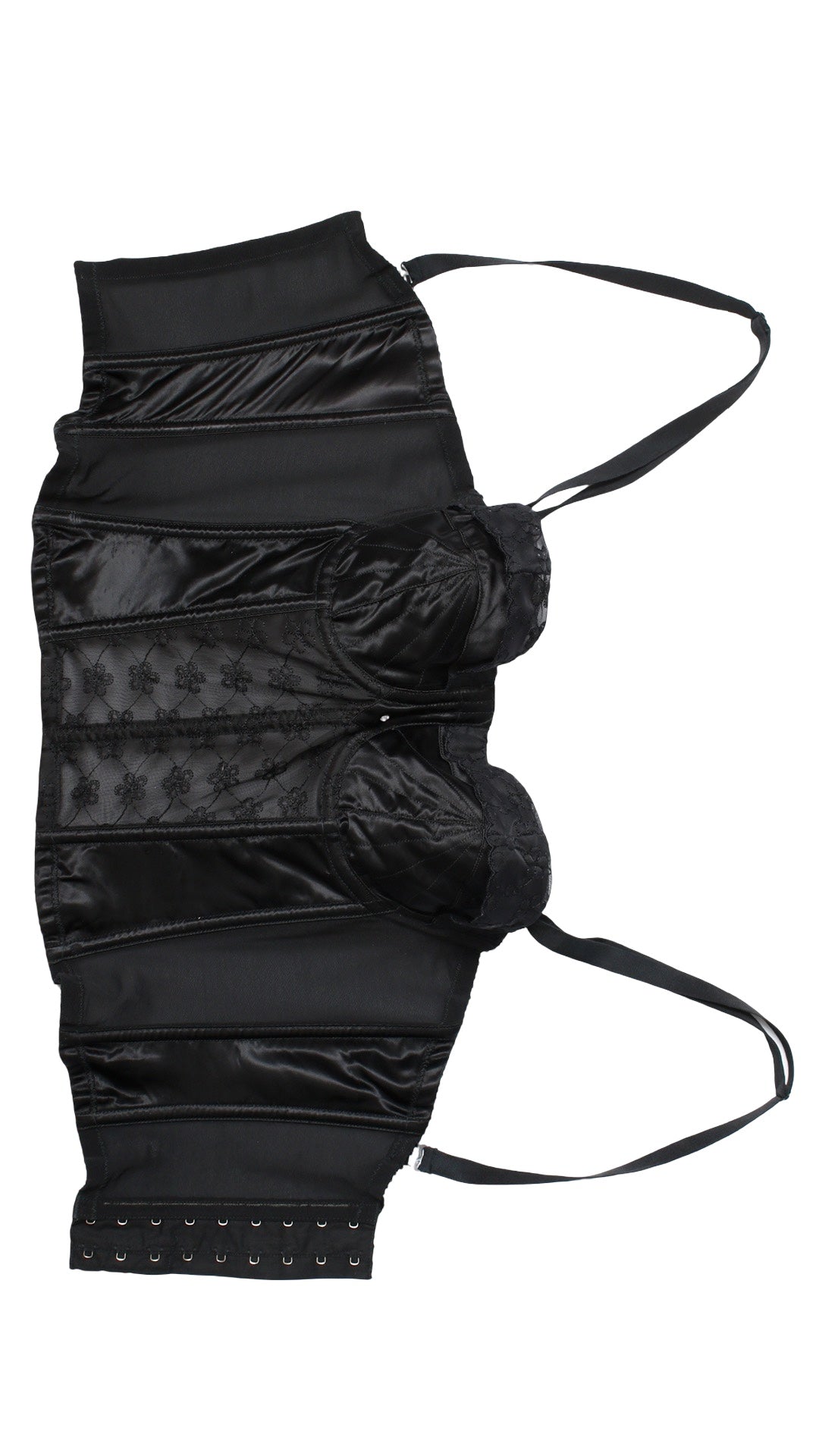 NEW | 1950s Longline Bustier Bullet Bra | 32B