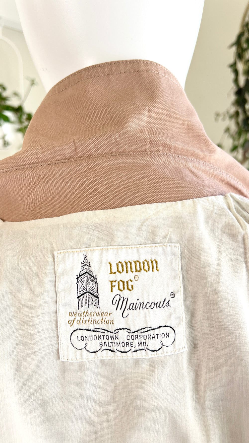 1970s 1980s LONDON FOG Hooded Raincoat | x-small/small