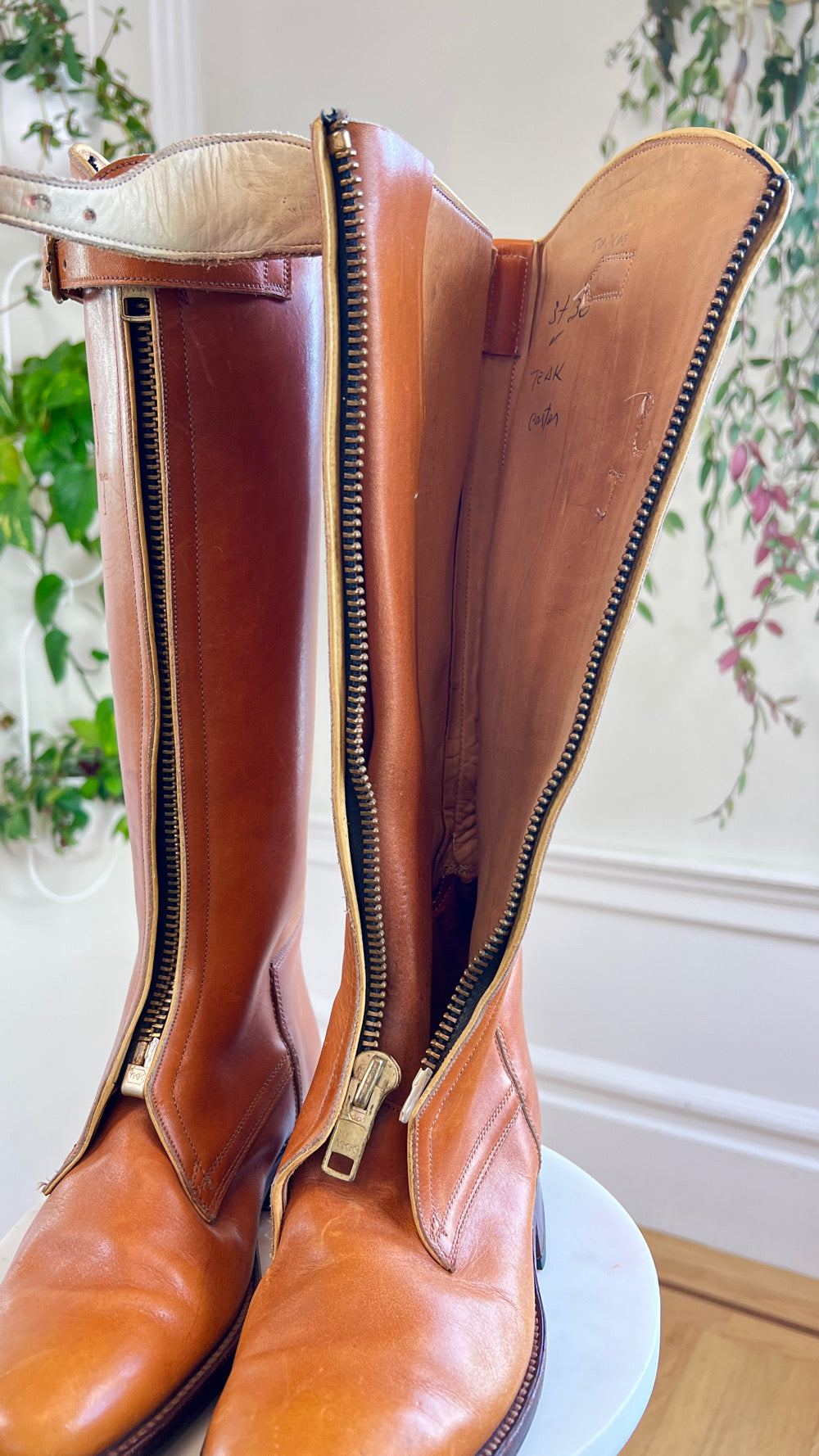 1970s Brown Leather Campus Boots | size US 7