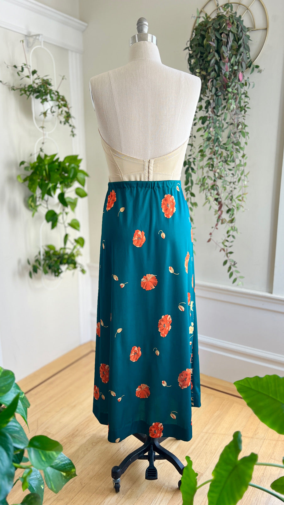 1970s Poppy Maxi Skirt | large/x-large