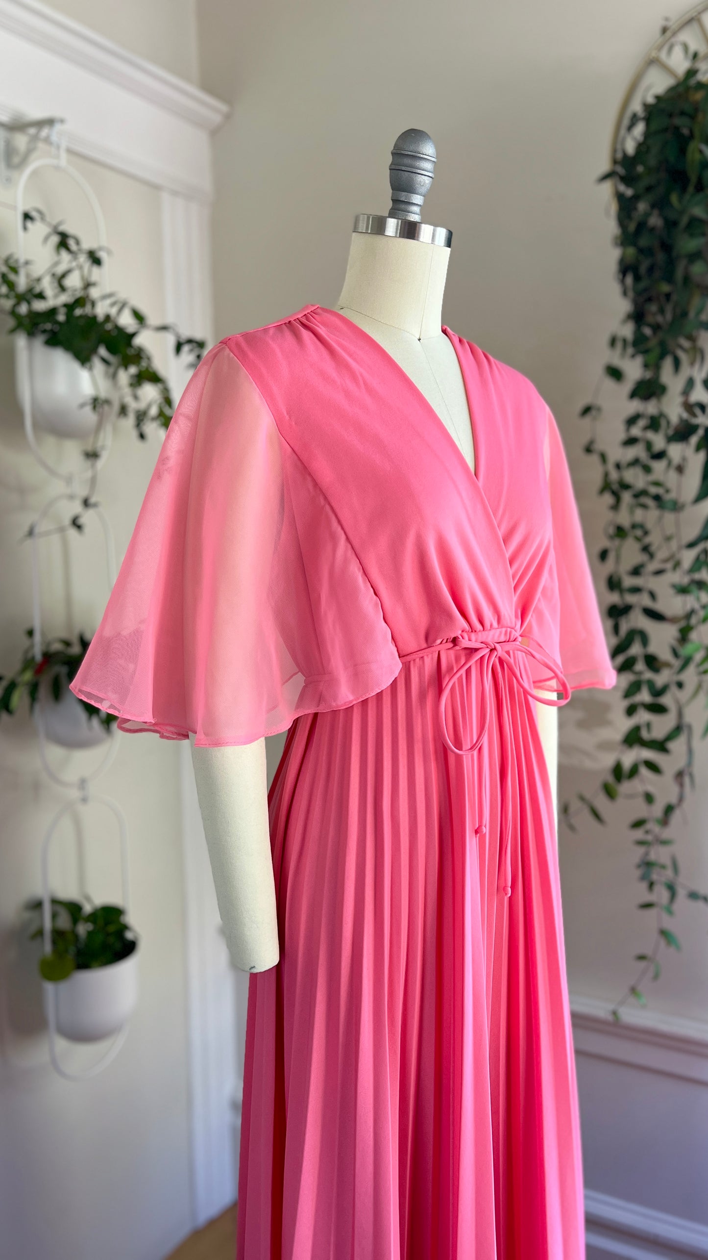 1970s Accordion Pleated Dress | small/medium/large