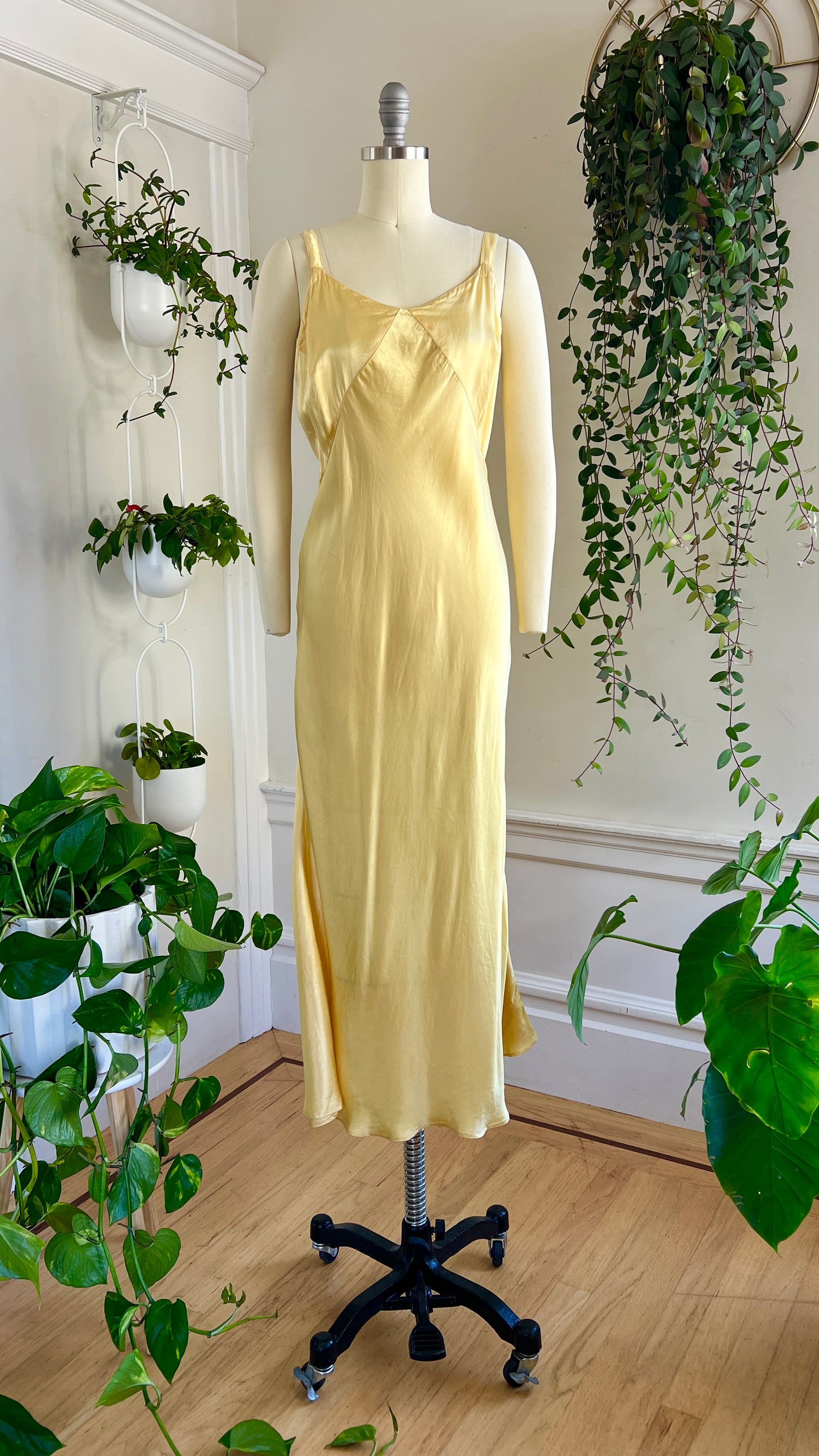 1930s NRA LABEL Organza Wedding Dress with Slip | x-small/small