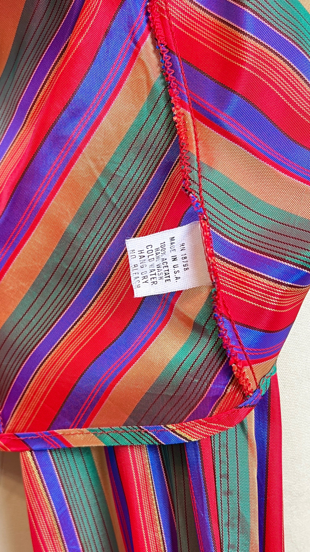 1980s Rainbow Striped Blouse | small