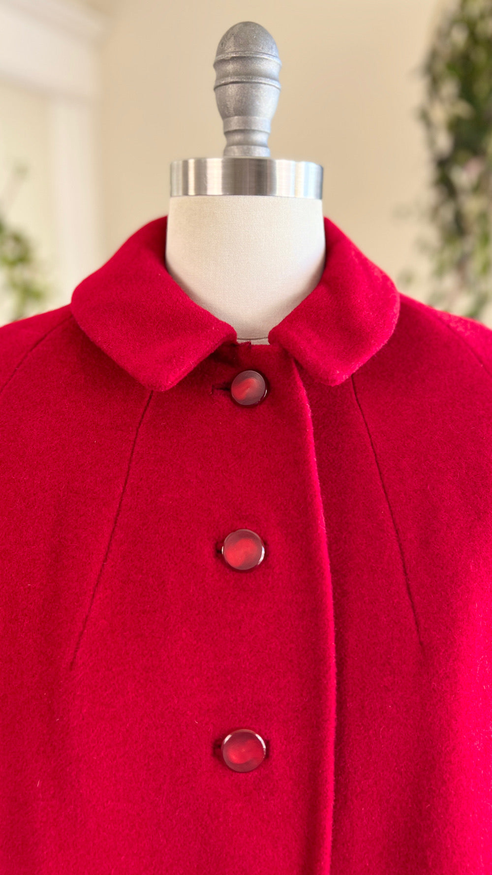 1950s Red Wool Coat | large/x-large