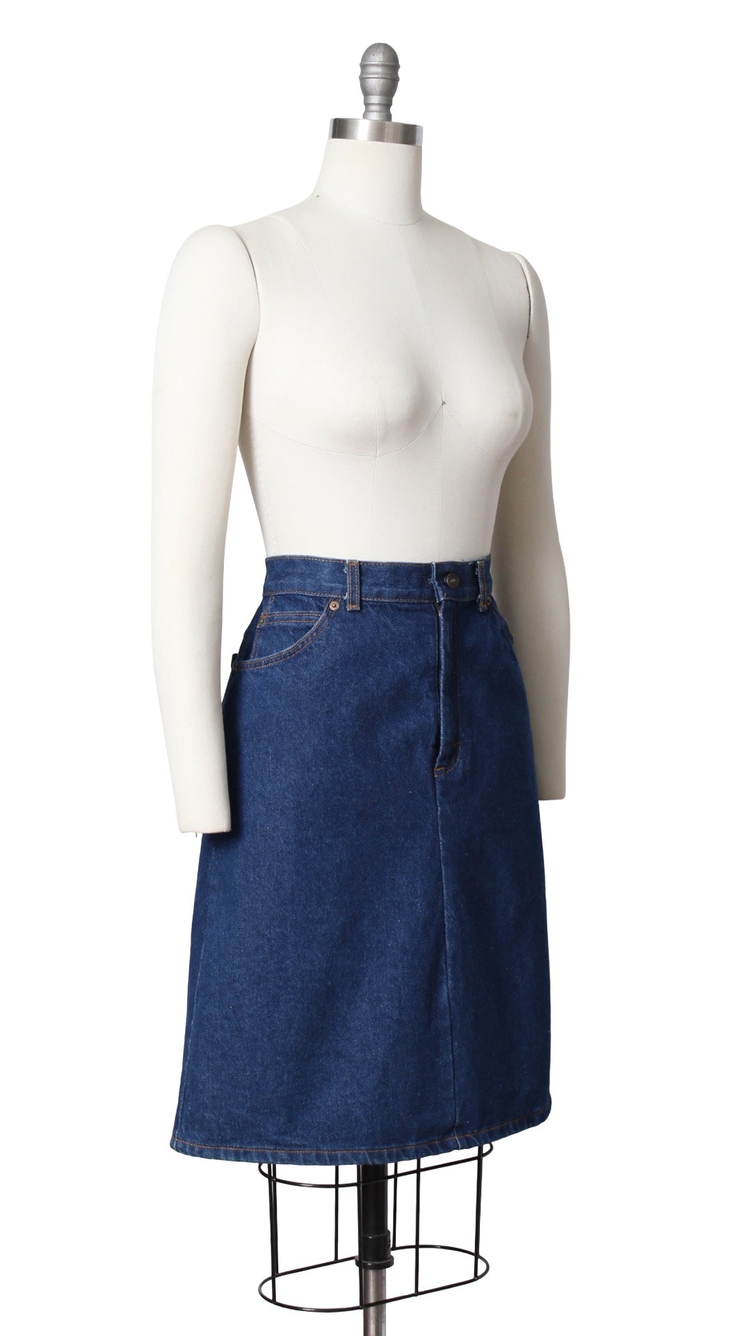 1970s 1980s LEVI'S Denim Skirt | small