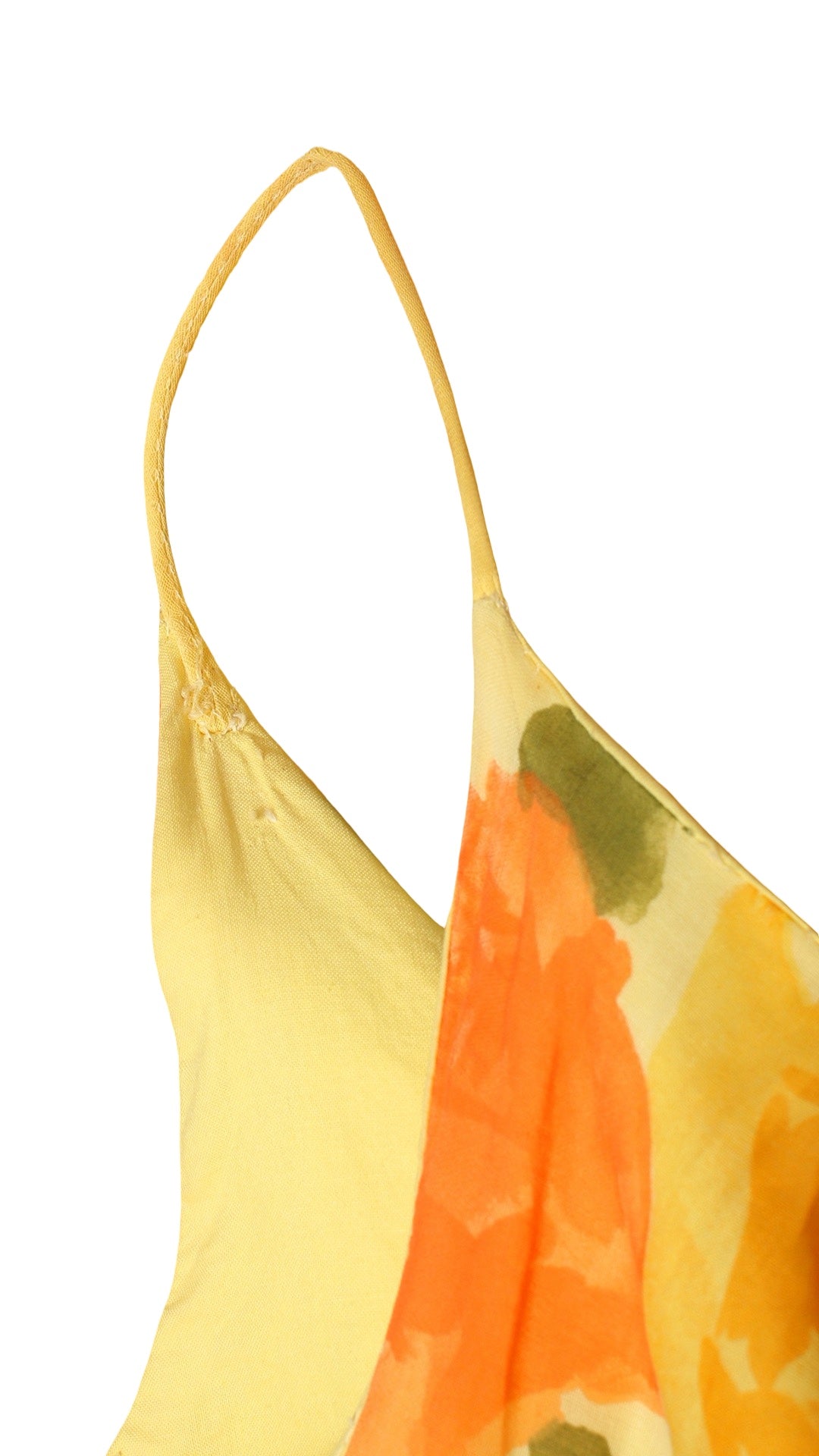 1950s Orange & Yellow Roses Cotton Sundress | small