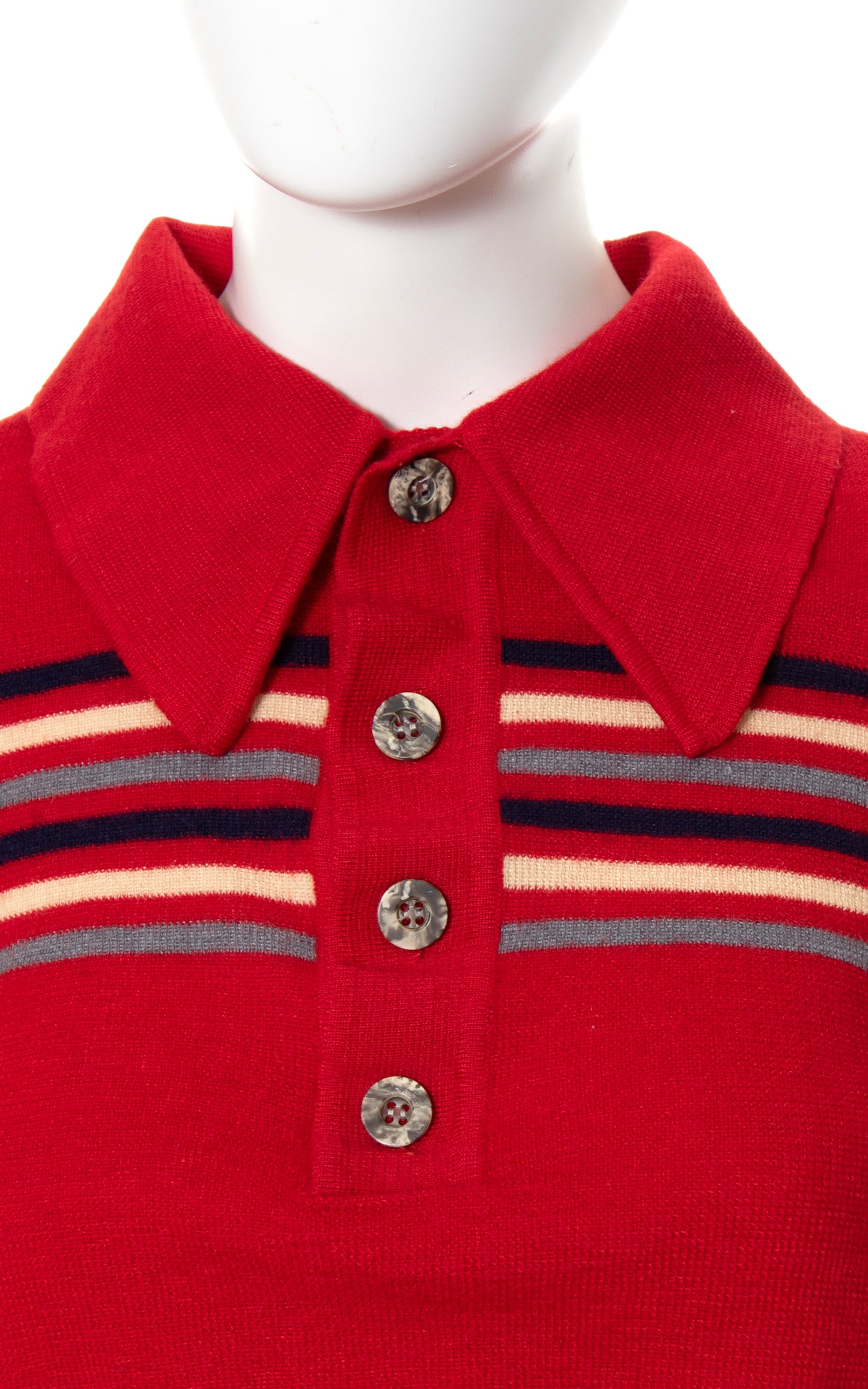 1970s Striped Knit Wool Sweater | x-small/small