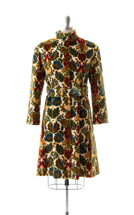 NEW ARRIVAL || 1960s 1970s Floral Tapestry Coat | medium