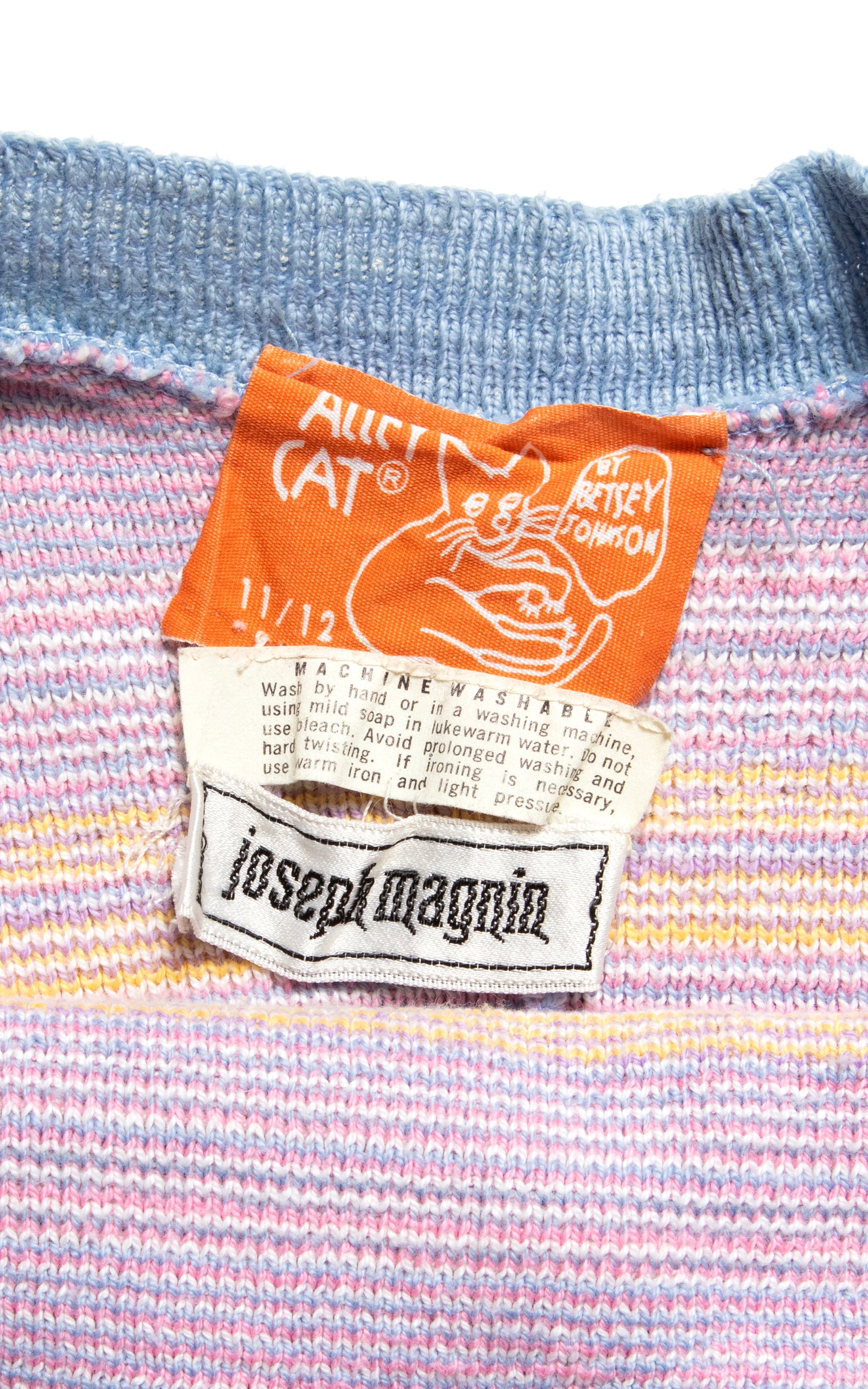 1970s ALLEY CAT by BETSEY JOHNSON Novelty Sweater Dress | small/medium