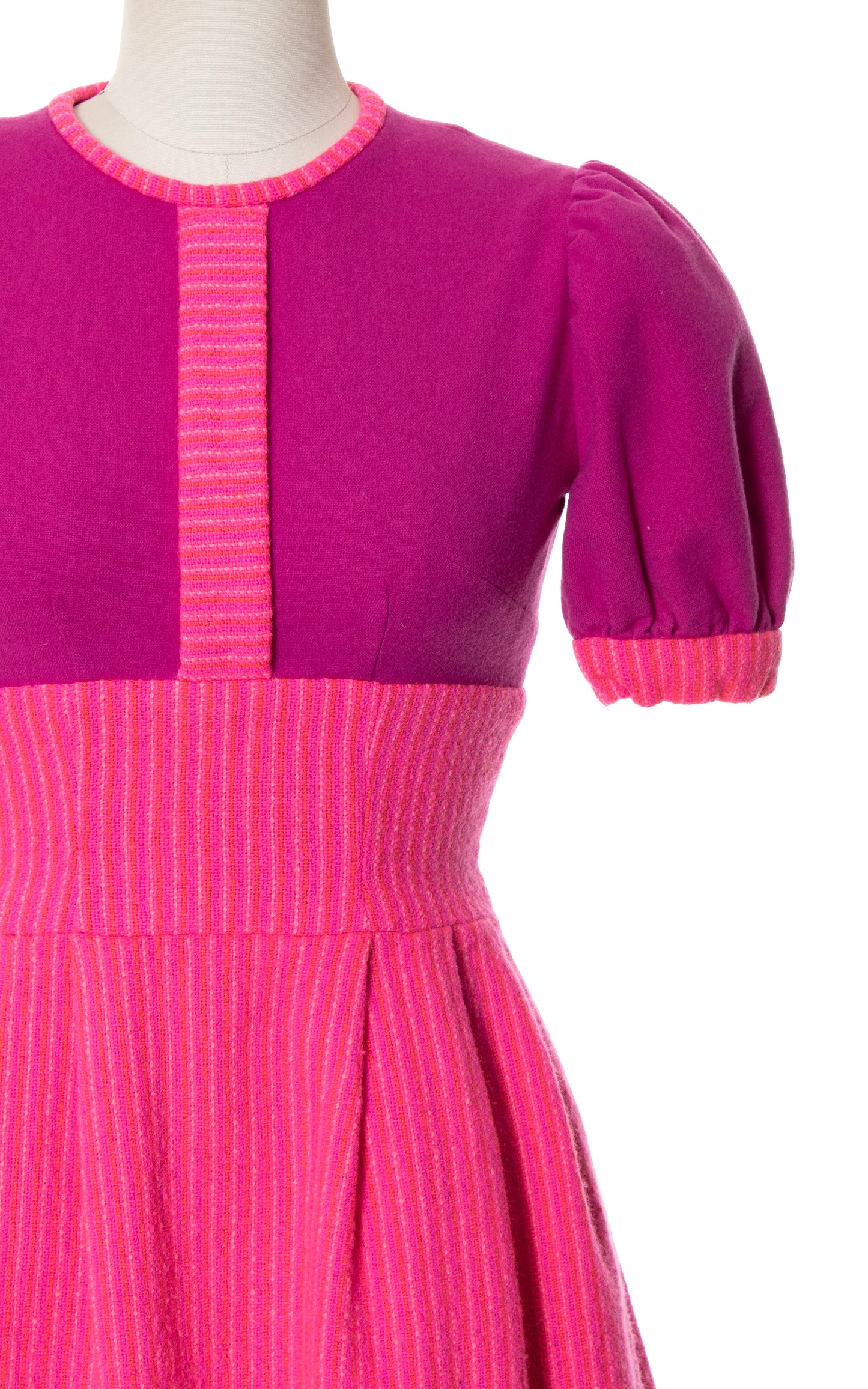 1970s Color Block Mini Dress | small