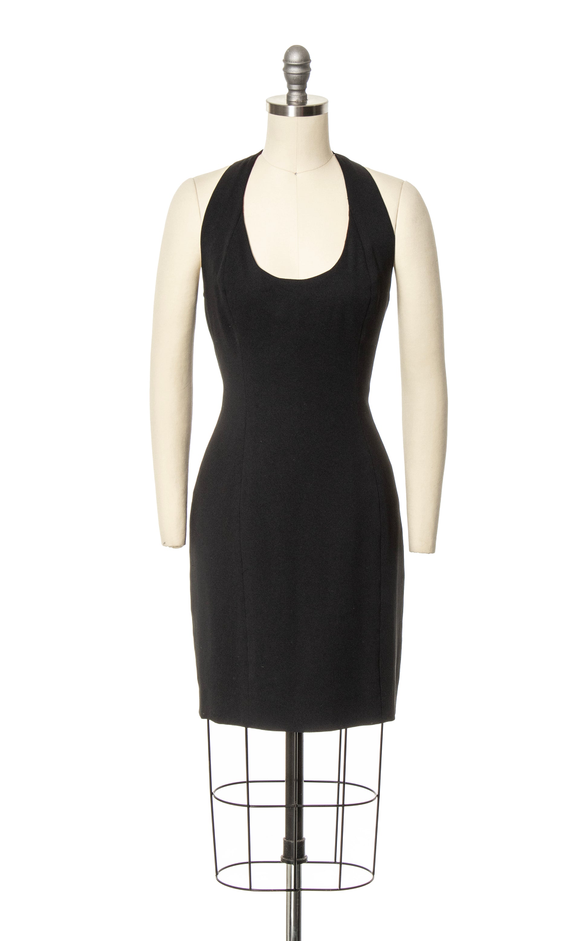1990s NICOLE MILLER Strappy Back Wiggle Dress | small Birthday Life Vintage 1990s NICOLE MILLER Strappy Back Wiggle Dress | small Birthday Life Vintage
