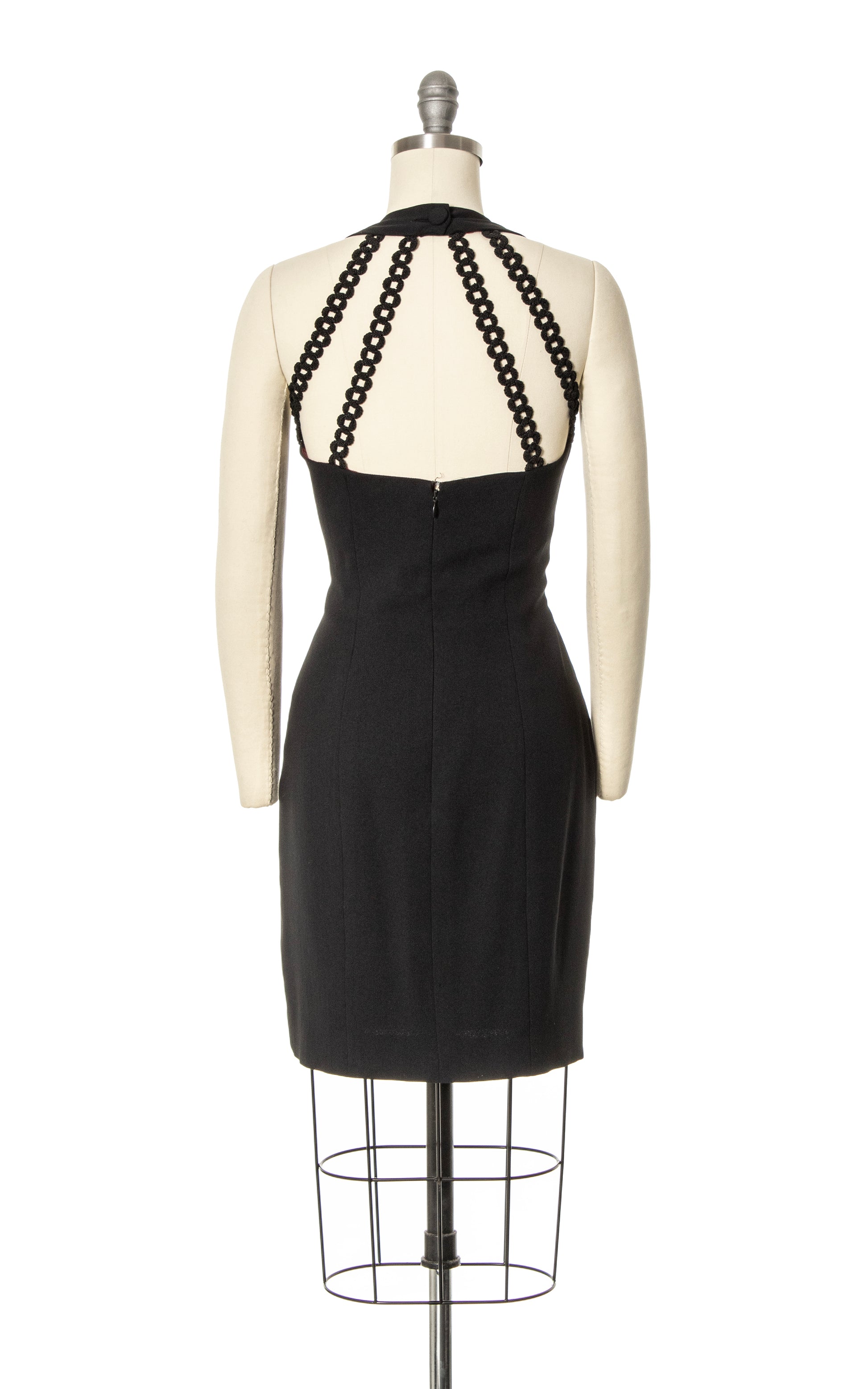 1990s NICOLE MILLER Strappy Back Wiggle Dress 1990s NICOLE MILLER Strappy Back Wiggle Dress